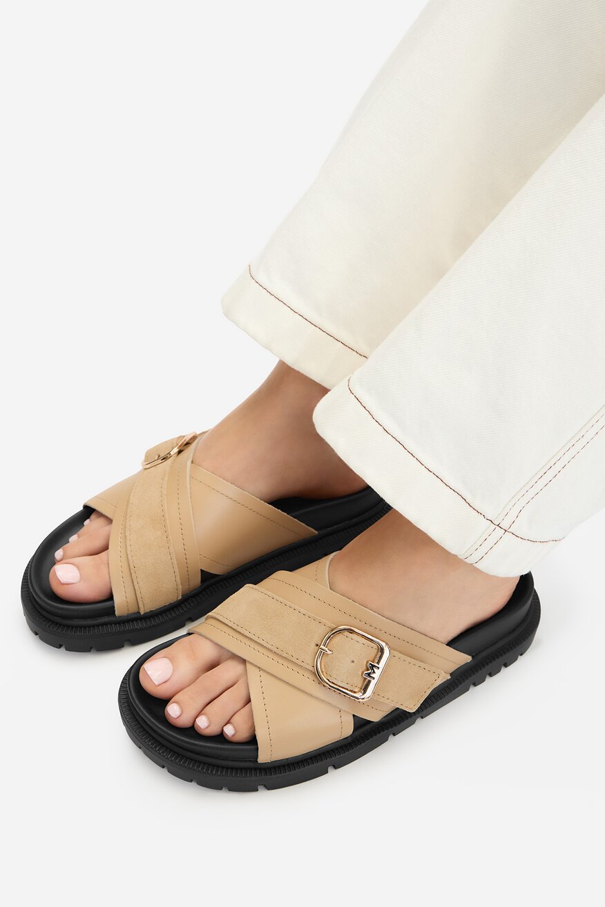 
                Mexx - Klapki skórzane - 5906751934838