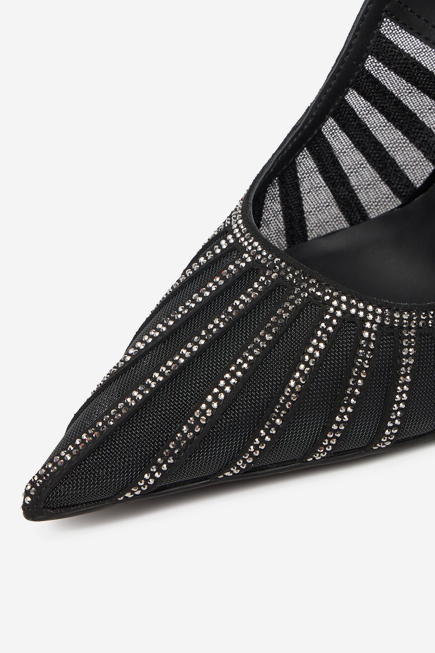 Pantofi cu toc EVA MINGE NEGRU - 5906751342923