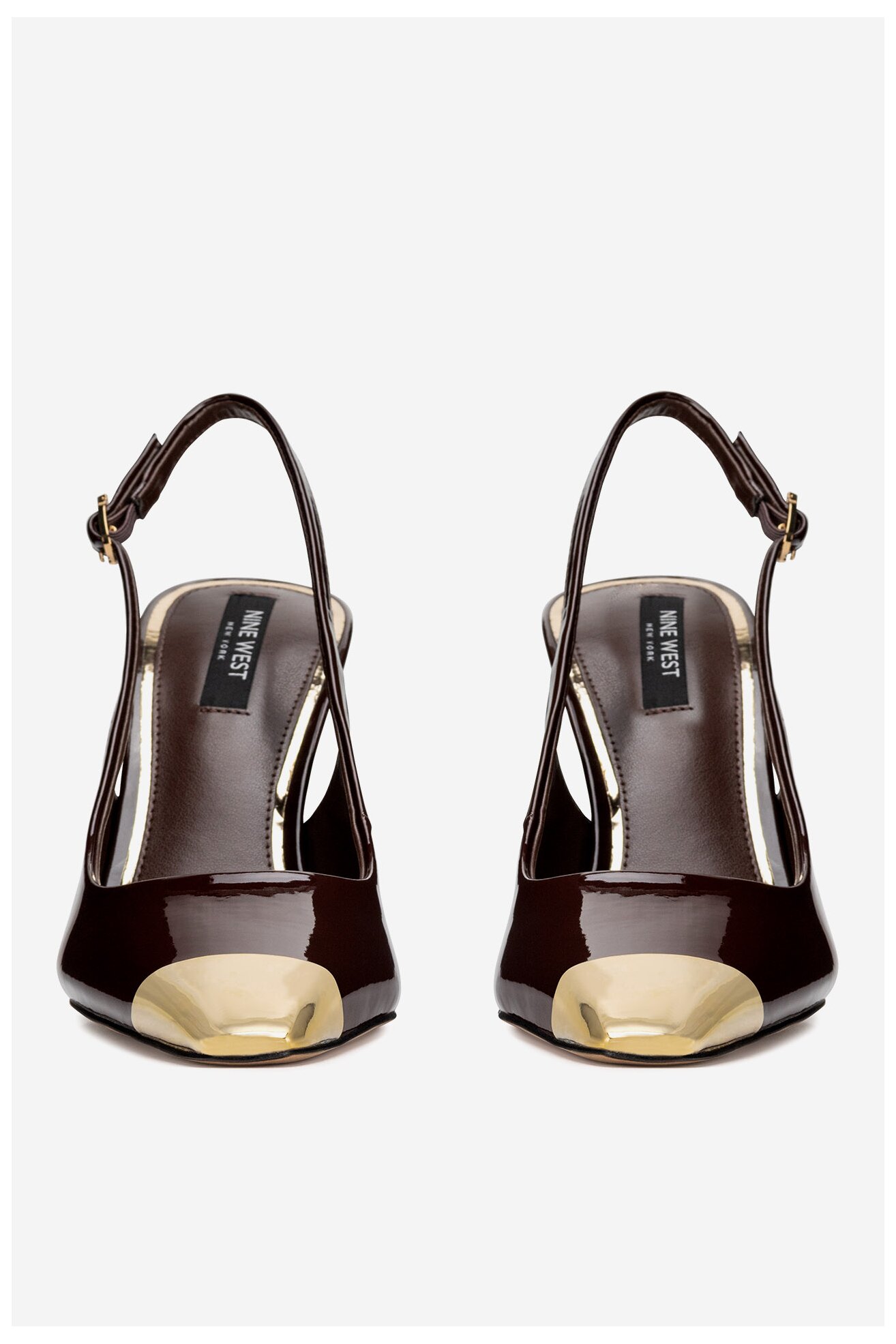 Körömcipő NINE WEST WFA3376-1 BARNA