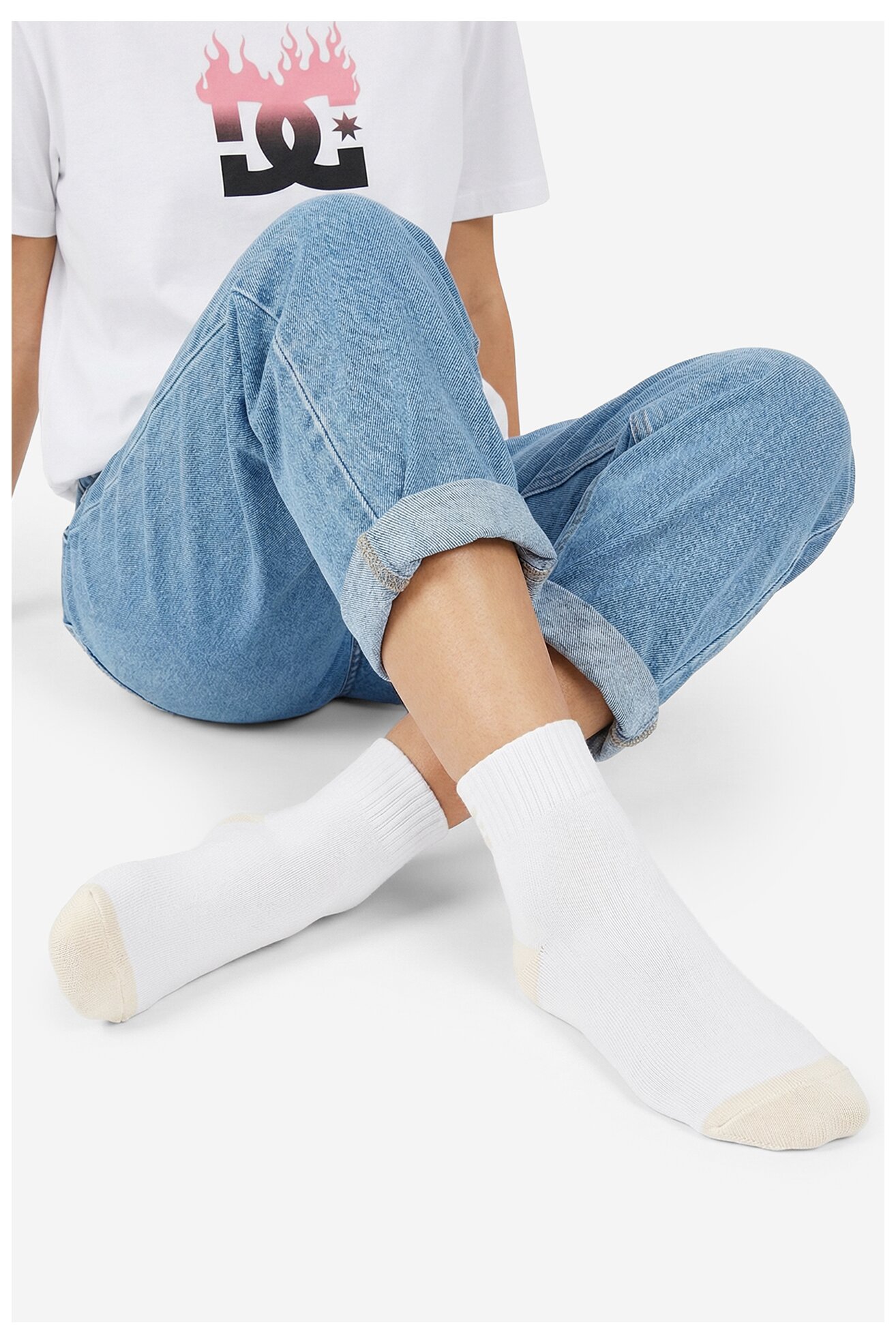 Чорапи DC Shoes AS_DC_03Z_SS25 (3-PACK) БЯЛ