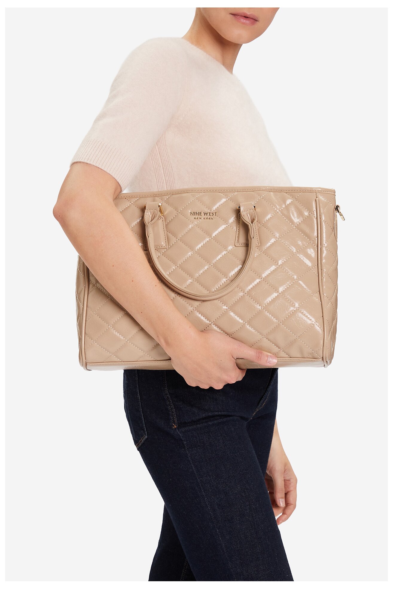 Geantă de mână NINE WEST CEO-BETTY-LA374-4065 BEJ