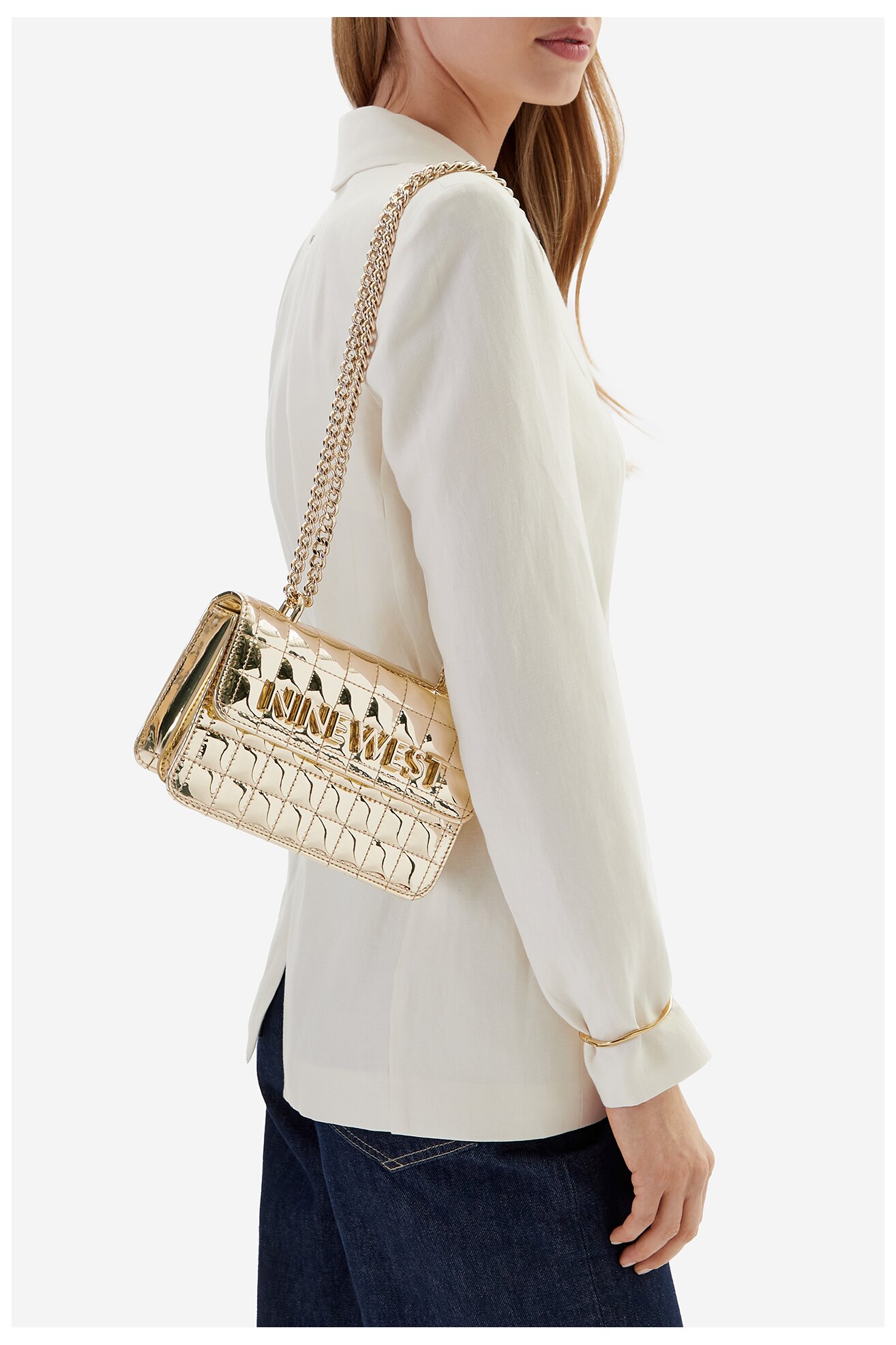 Geantă de mână NINE WEST EO-GLAMERCY-GRACE-LX10060 AURIU