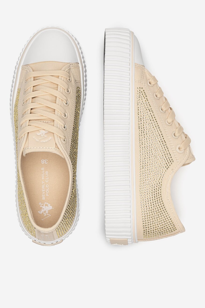 
                Plátěná obuv Beverly Hills Polo Club BÉŽOVÁ - 5905588811176