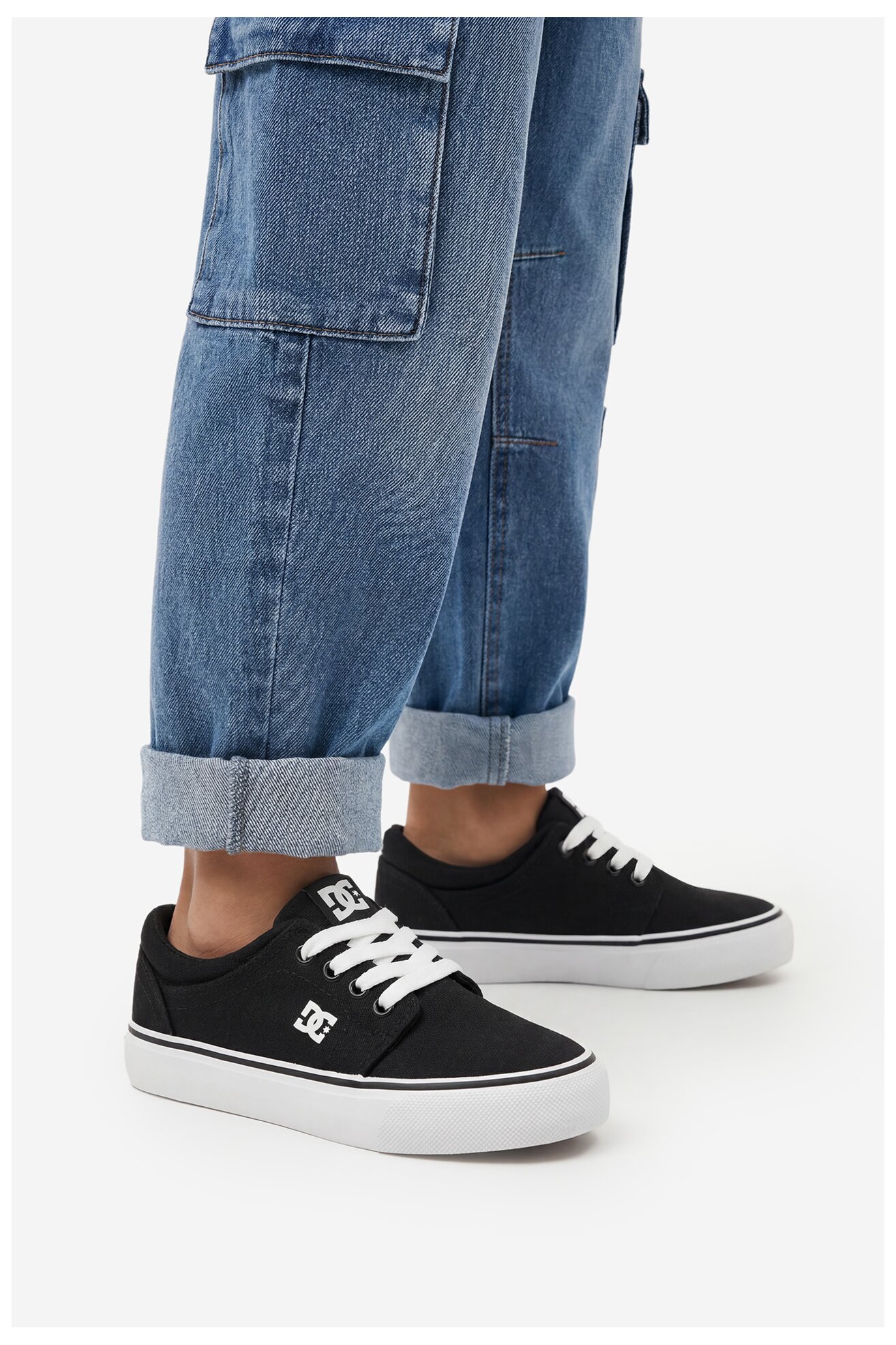 Platnena obuća DC Shoes CEOWB-LEA-ZL-DC001-CH CRNA