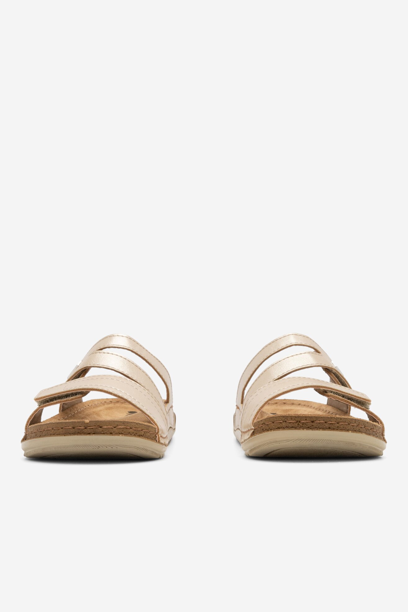 Klapki Inblu AA093N01 Złoty