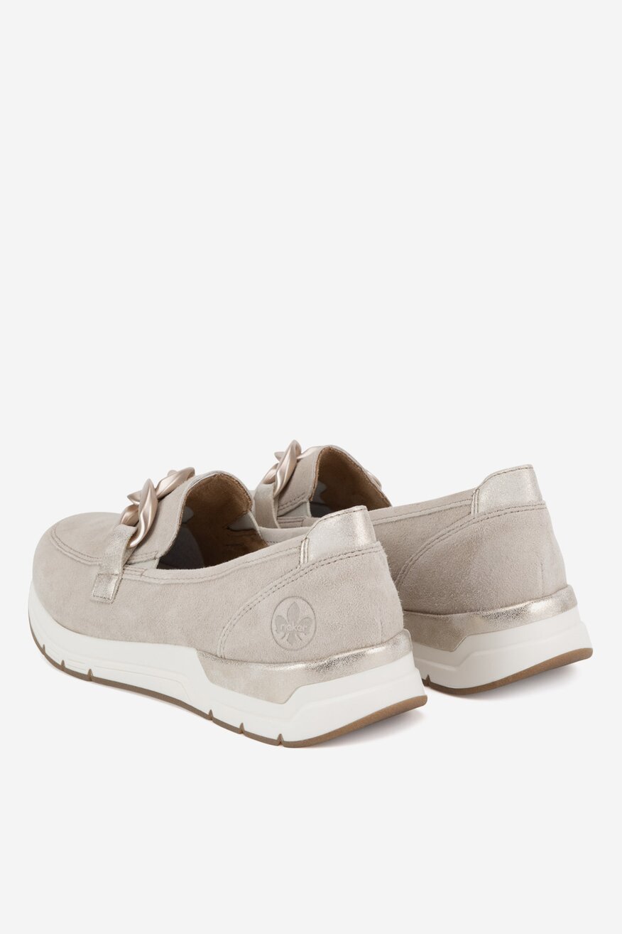 Rieker - Loafersy zamszowe - 2230074033163