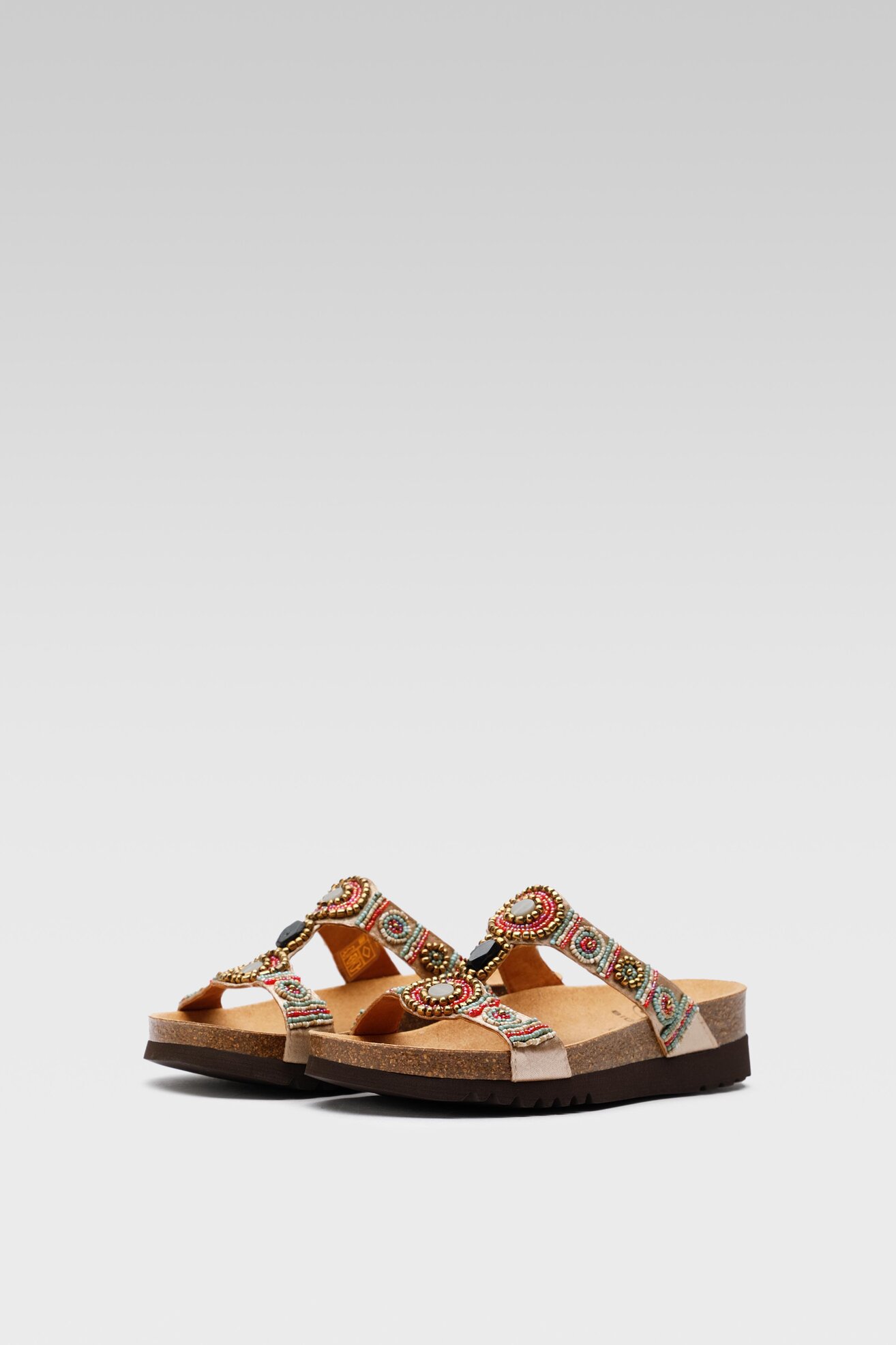 Klapki Scholl F26607 NEW BOGOTA' WEDGE MED 2317 Beżowy