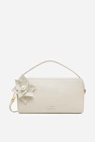 Сумка З Ремінцем Gino Rossi EO-ROSE-LA224-19650 БРУДНО-БІЛИЙ