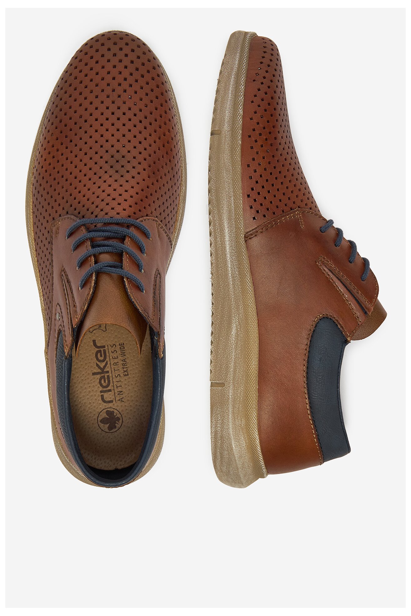 Половинки обувки Rieker 10406-24 КАФЯВ