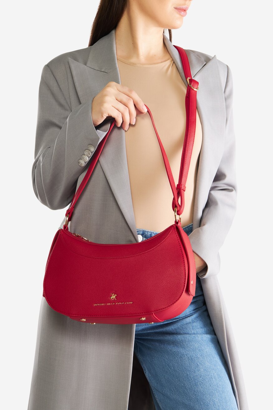 
                Дамска чанта Beverly Hills Polo Club ЧЕРВЕН - 5903419783852