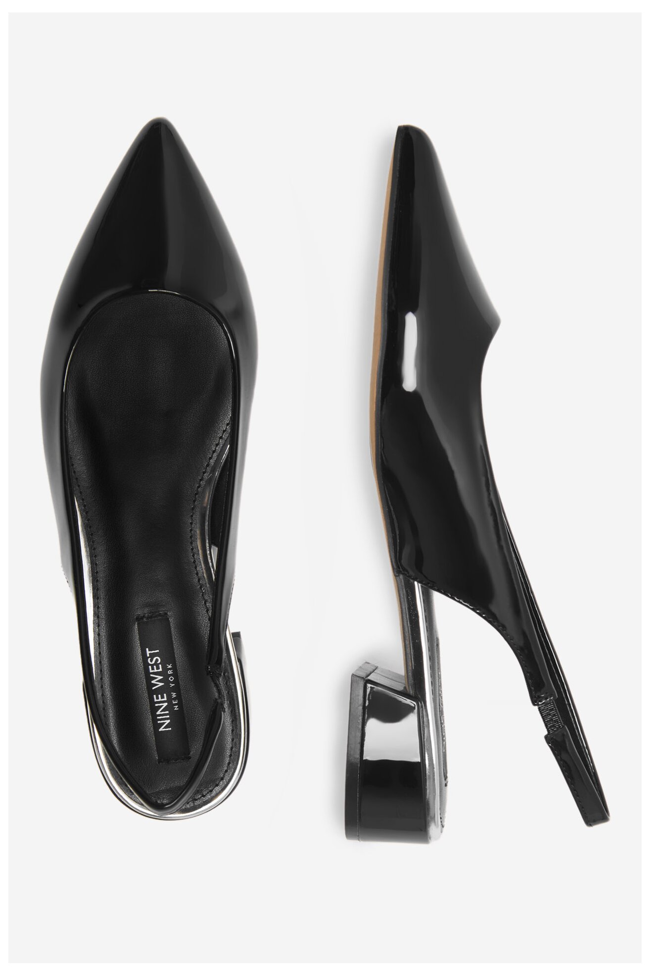 Baleriny NINE WEST WFA2609-1 Czarny