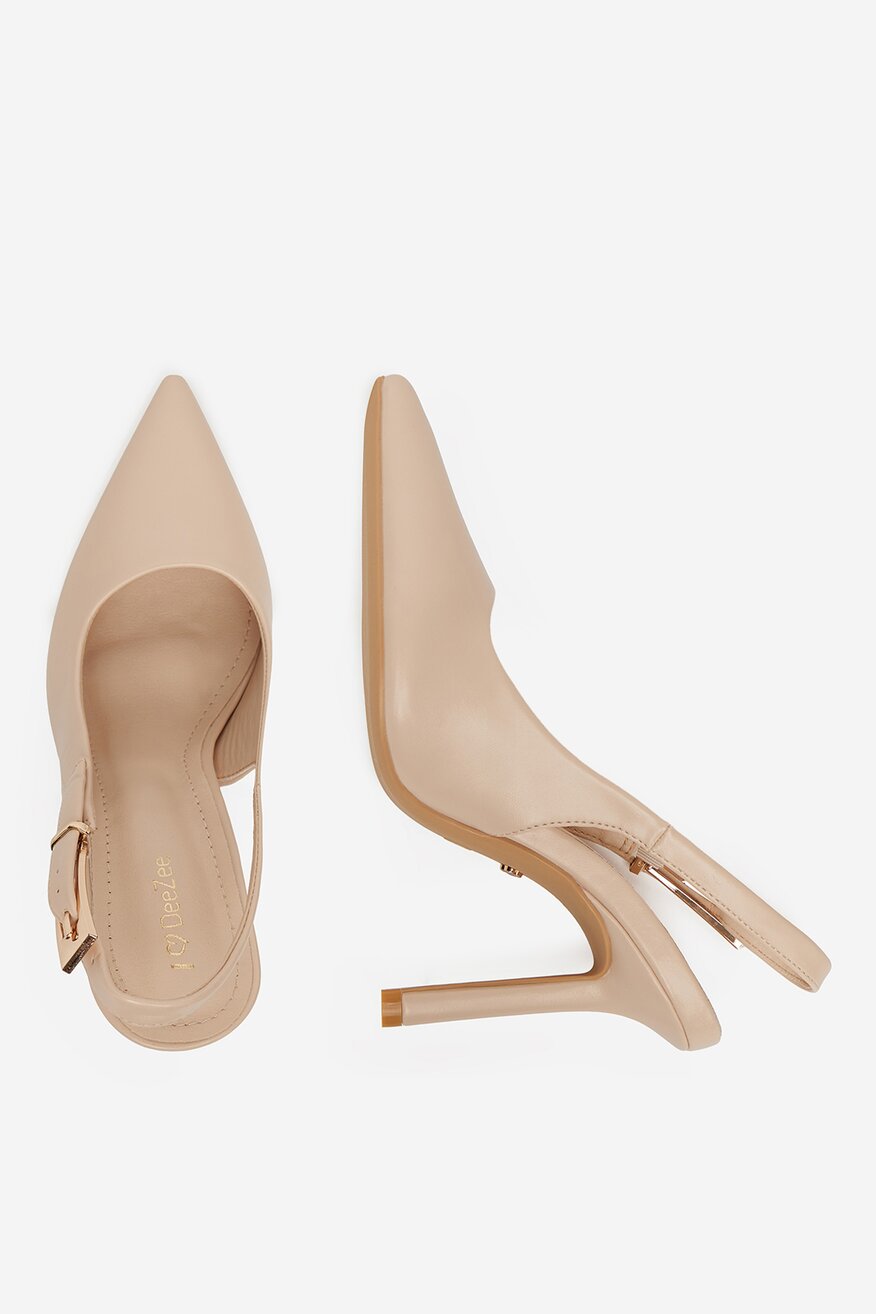 
                Pantofi cu toc DeeZee BEJ - 5906751154878