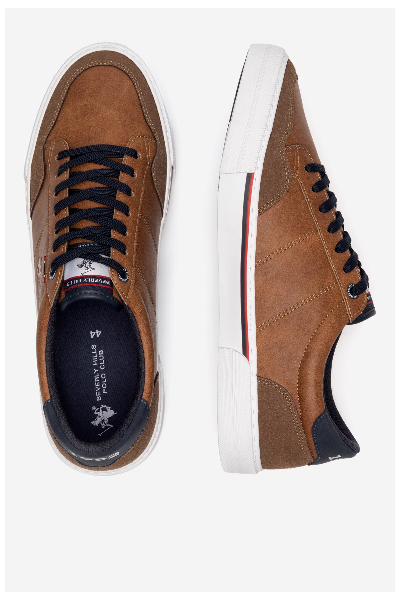 Vászoncipő Beverly Hills Polo Club V5-6248 BARNA