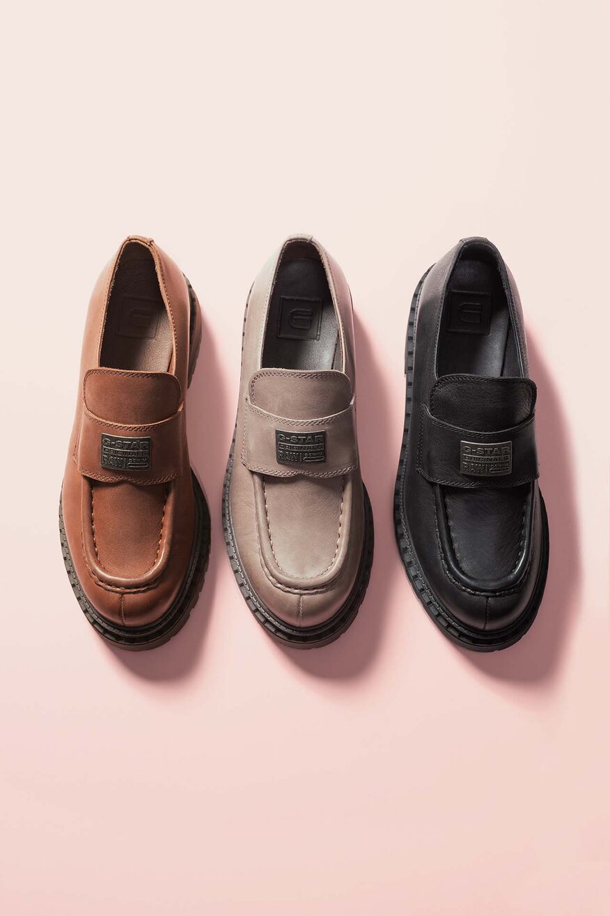 Mocasini G-STAR RAW EO-DOLUNAY-25FW05 GRI - 5906751377796