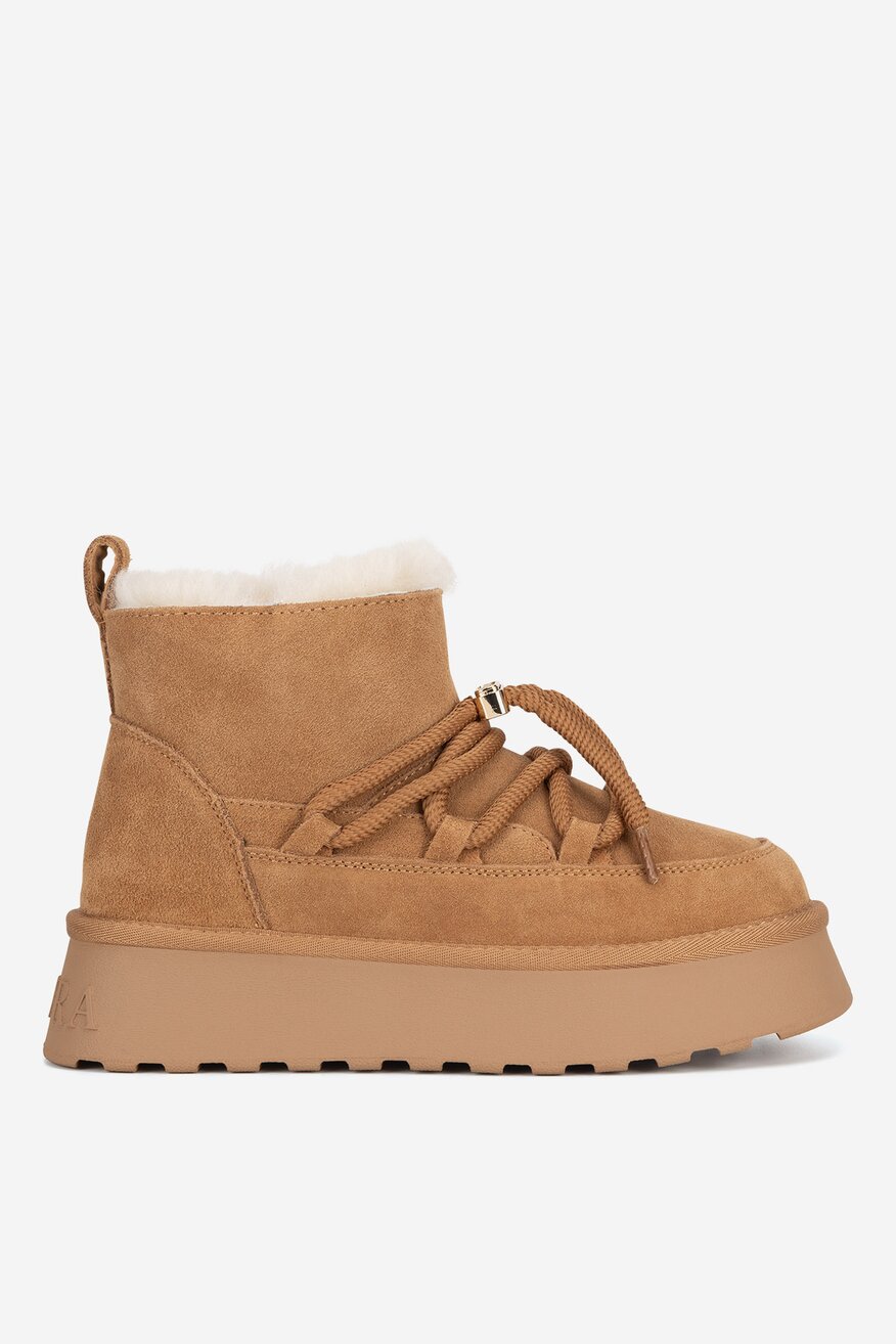 Badura - Śniegowce zamszowe ocieplane - 5905588964254