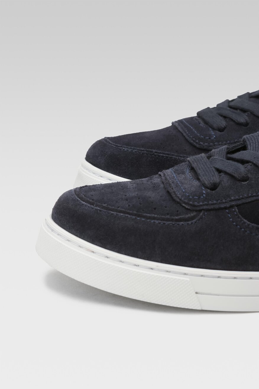 
                Gino Rossi - Skórzane półbuty granatowe - 5904862838755