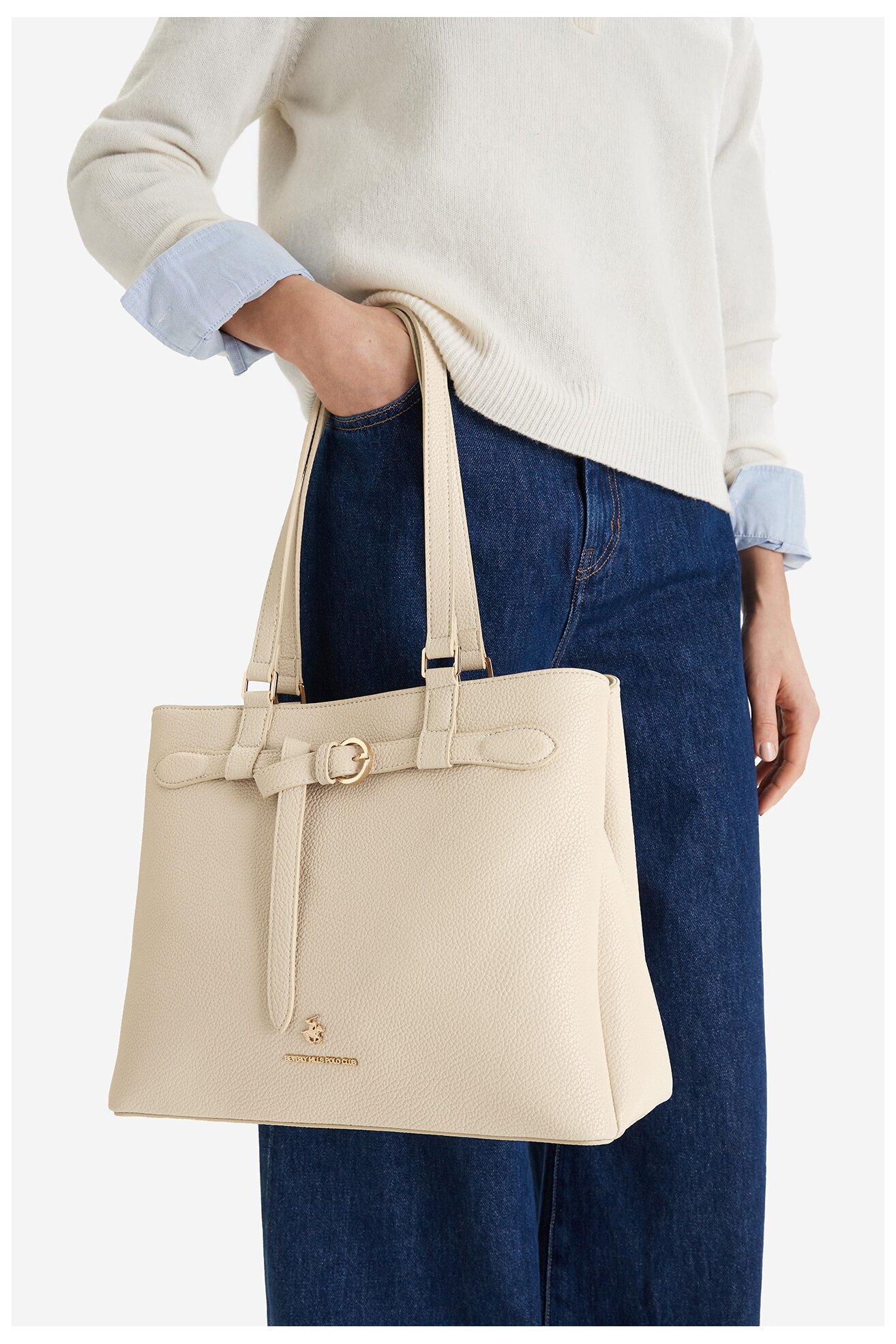 Kézitáska Beverly Hills Polo Club CEO-BHPC-C-004-09 CSONTSZÍNŰ