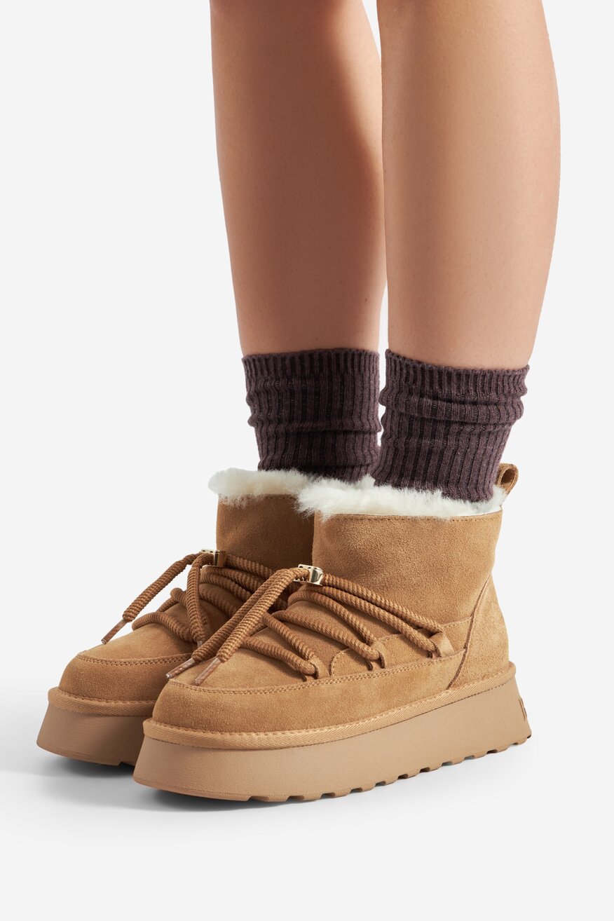 Badura - Śniegowce zamszowe ocieplane - 5905588964254