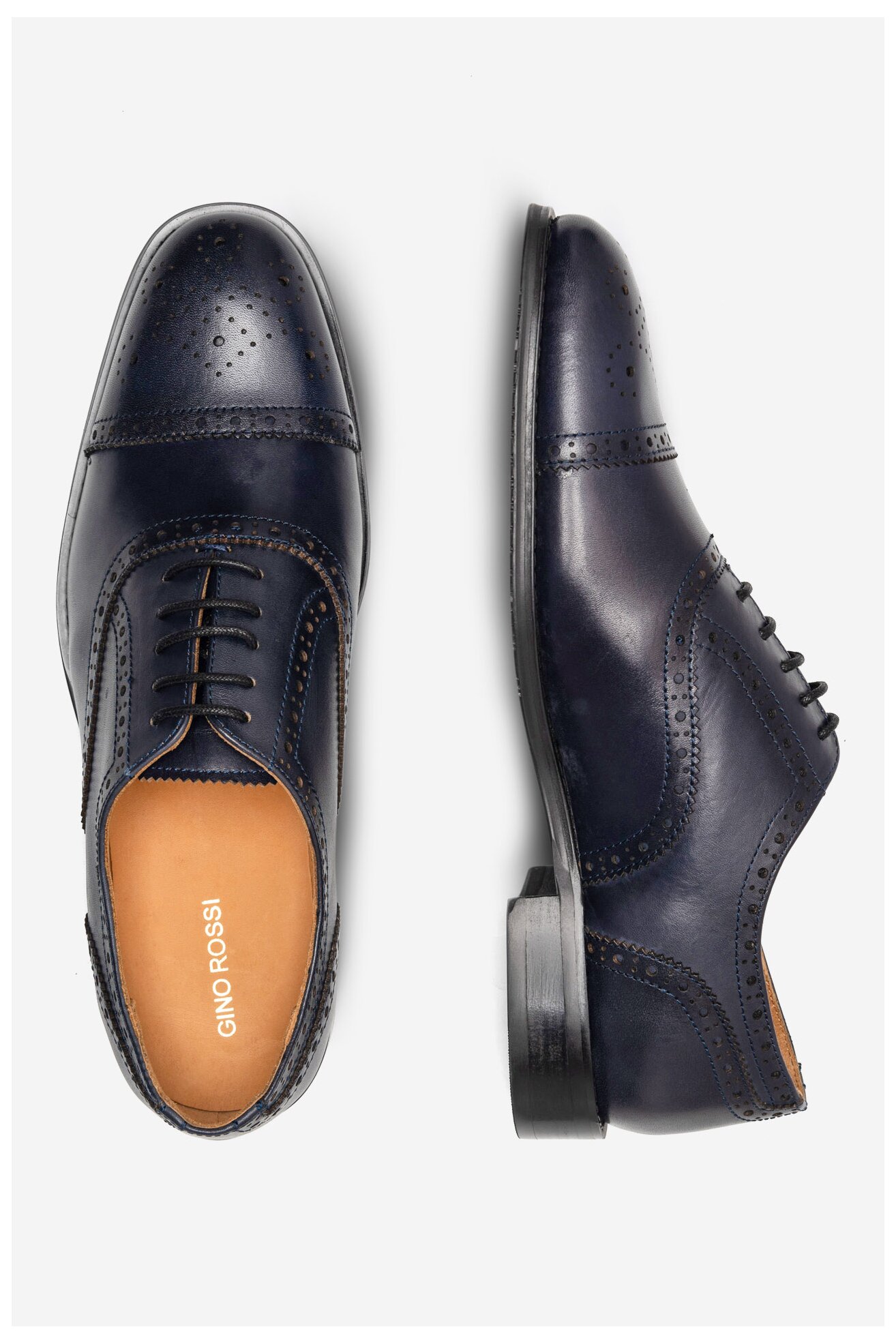 Półbuty Gino Rossi FLAVIO-03 124AM Granatowy