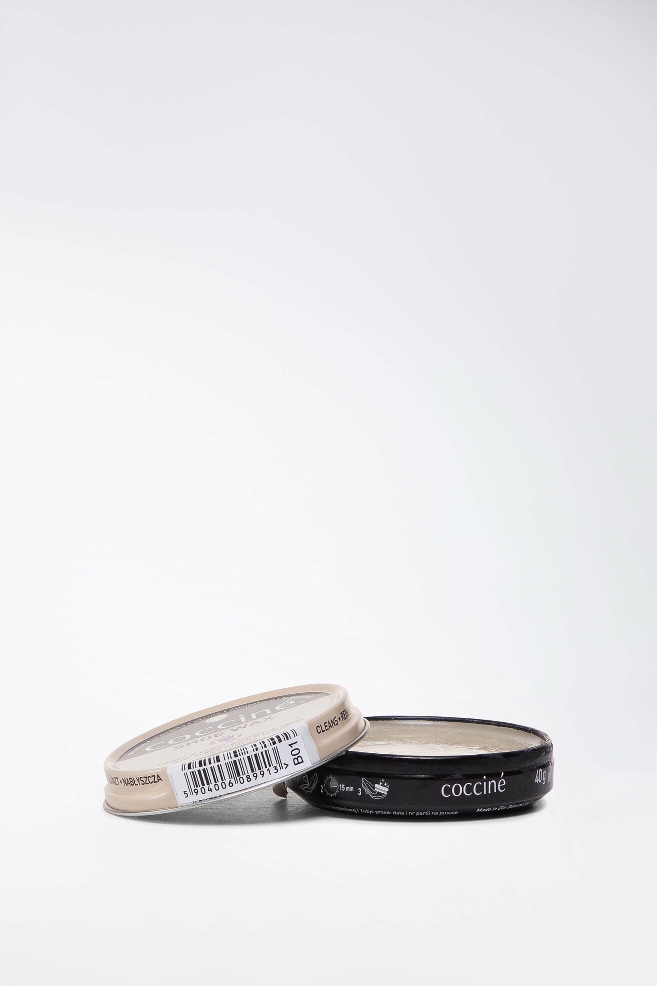 Kosmetyki do obuwia Coccine SHOE WAX PASTA WOSK I ŻYWICA 40G Bezbarwny