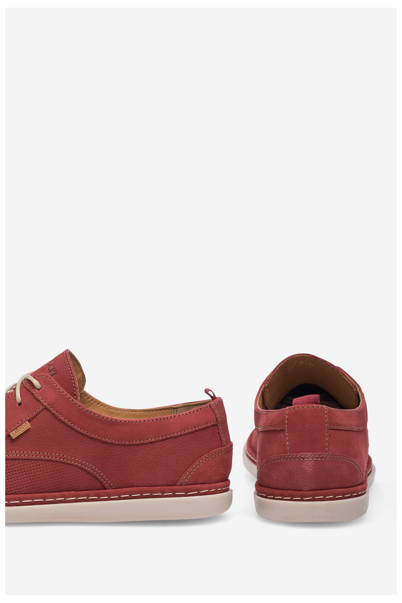 Половинки обувки Lasocki VITO-11 MB ТЪМНОЧЕРВЕН