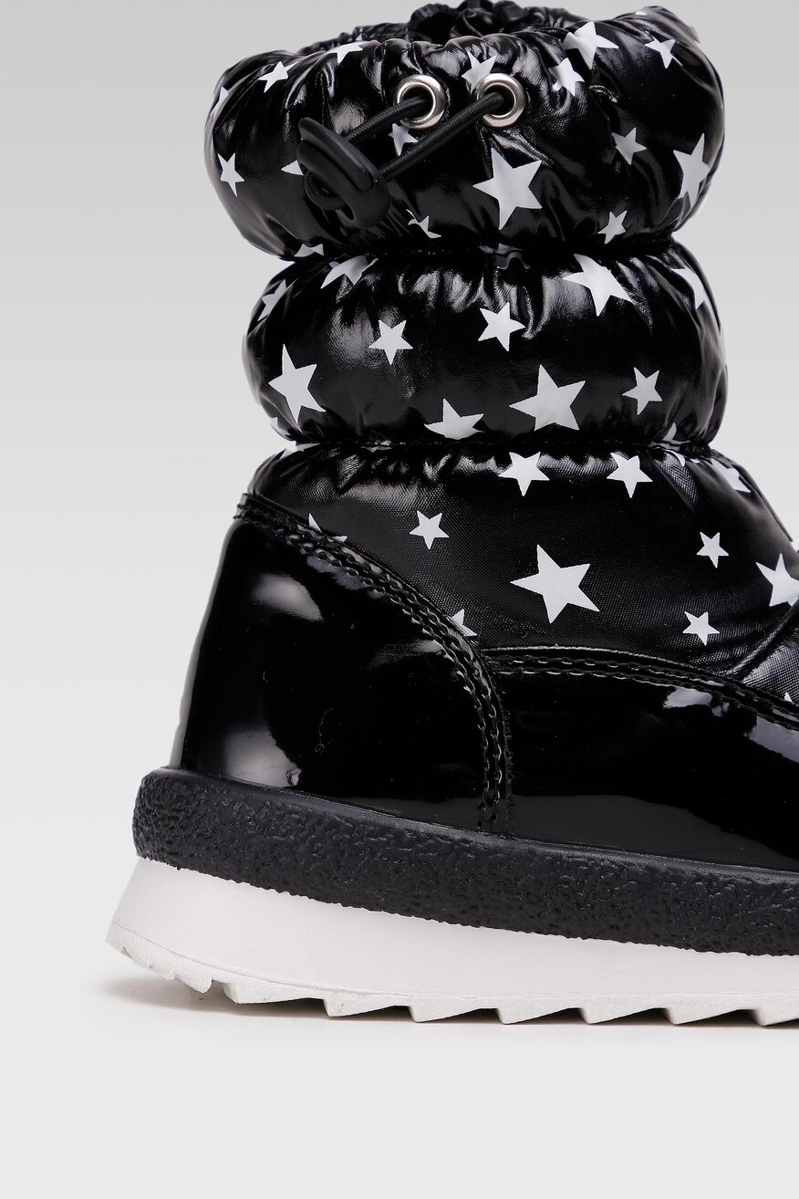 
                Nelli Blu - Kozaki z printem czarne - 5904248113605