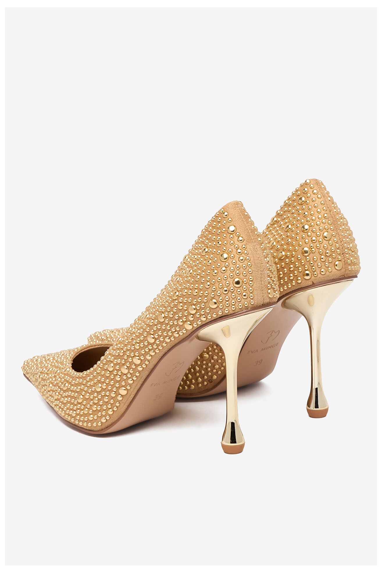 Czółenka EVA MINGE EO-SIAN-1797-181 Złoty