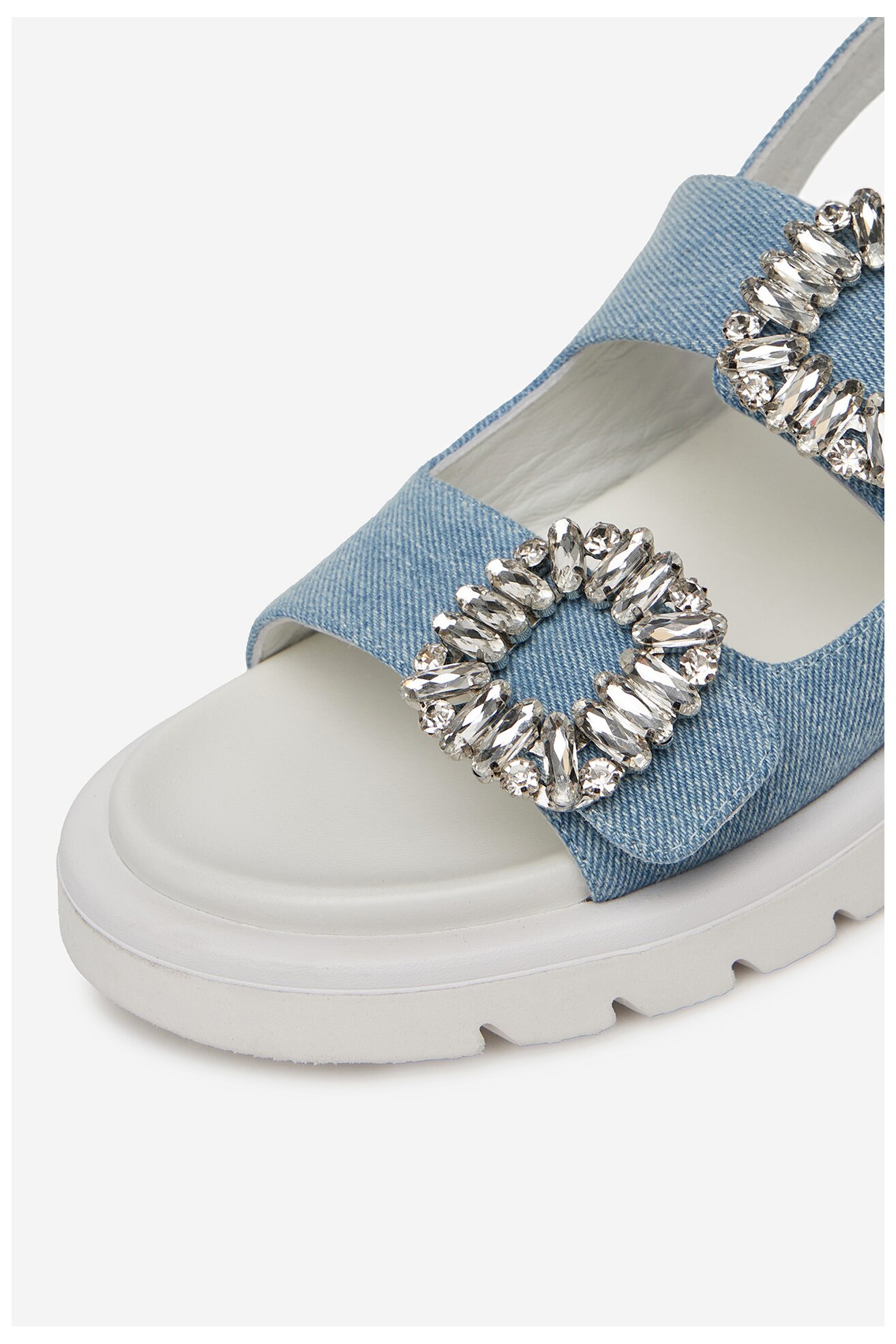 Сандалі EVA MINGE SNOWDROP-I75-563 ДЖИНСОВИЙ