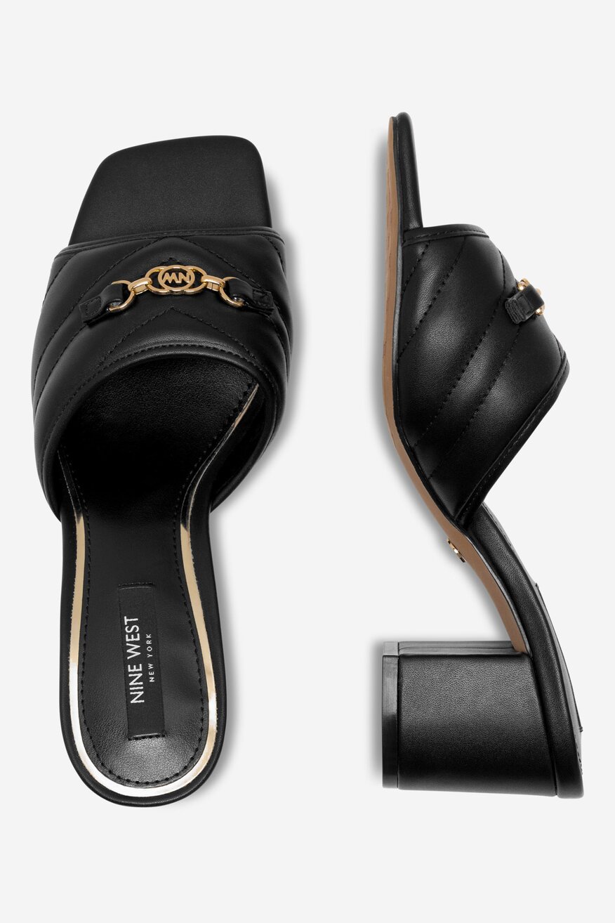 
                NINE WEST - Klapki na obcasie - 5905588564188