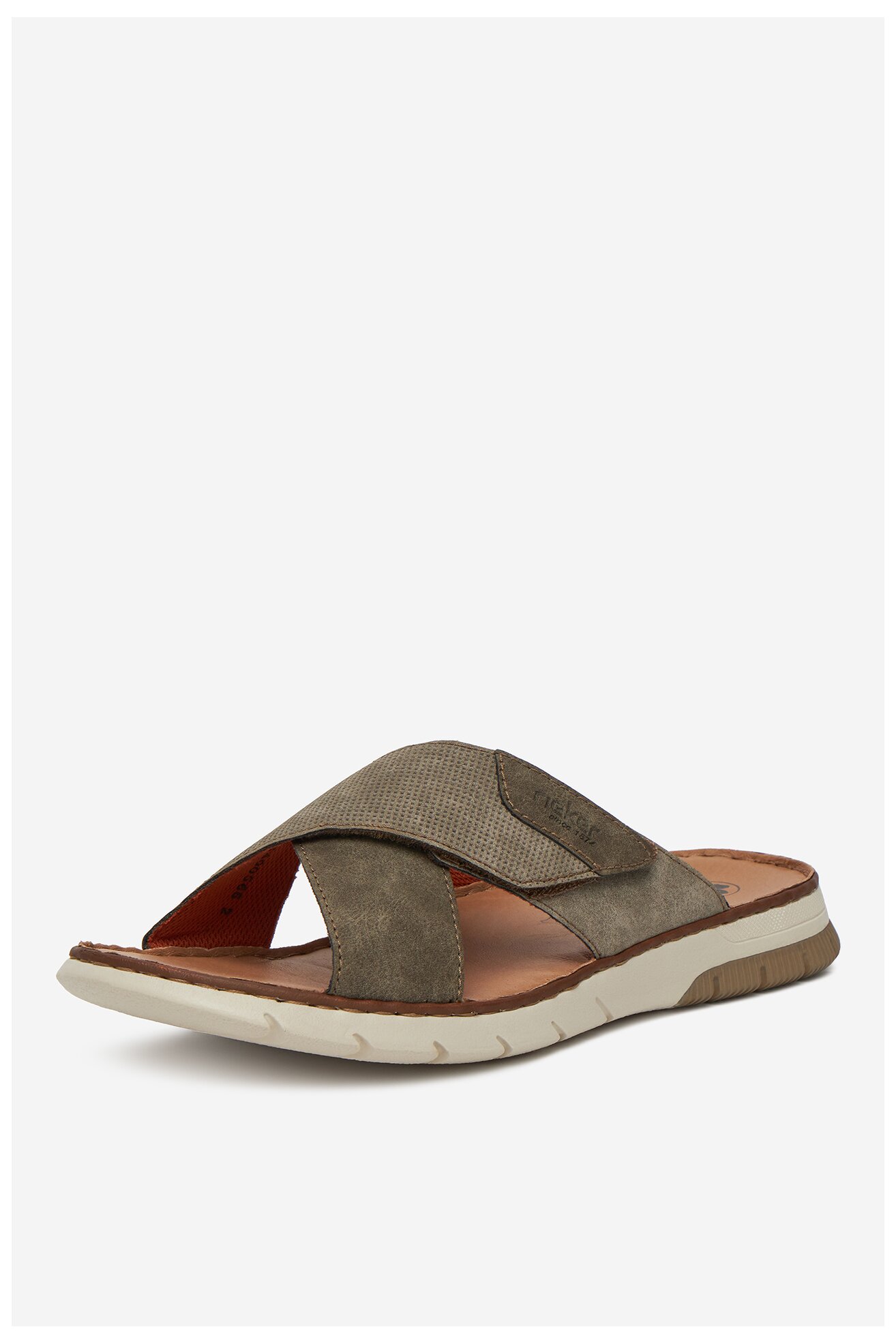 Șlapi Rieker 25283-25 BEJ ÎNCHIS