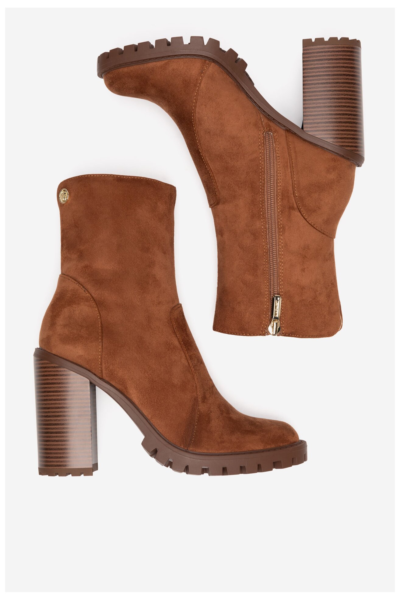 Kratke čizme NINE WEST WFA2947-1 KAMEL