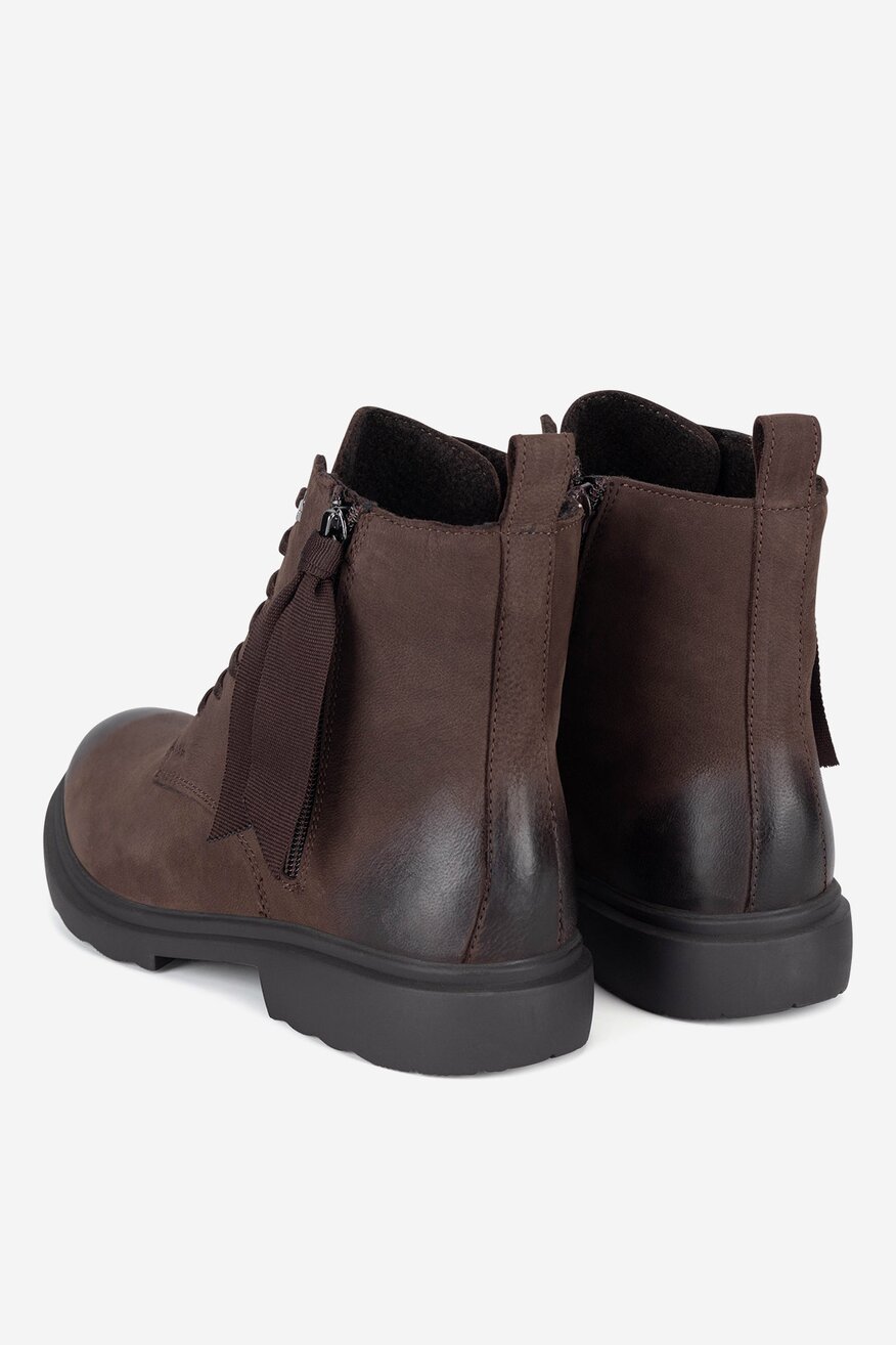 Lasocki - Trzewiki skórzane ocieplane - 5905588938507