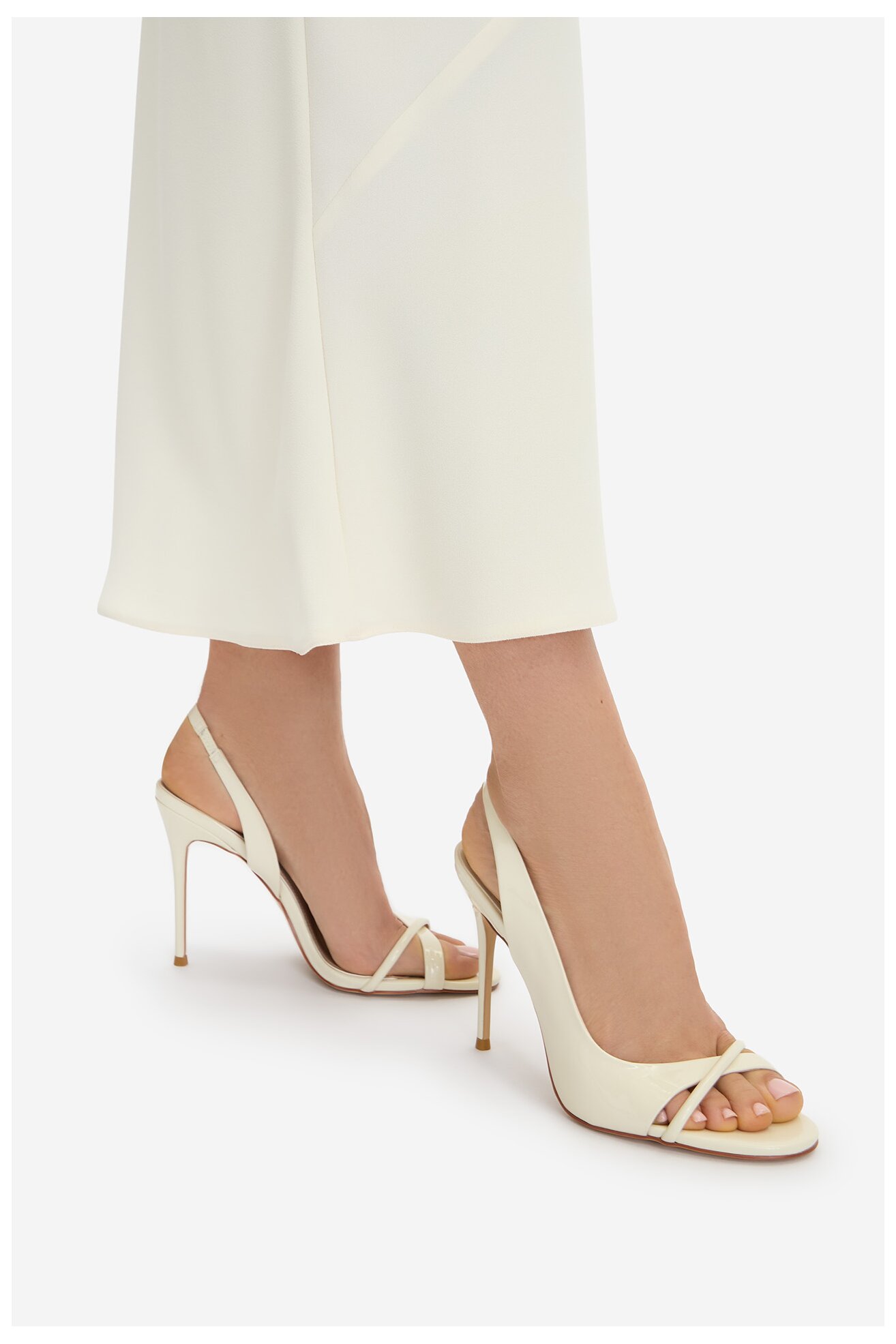 Sandały EVA MINGE EO-TALIA-LT1022-201 Ivory