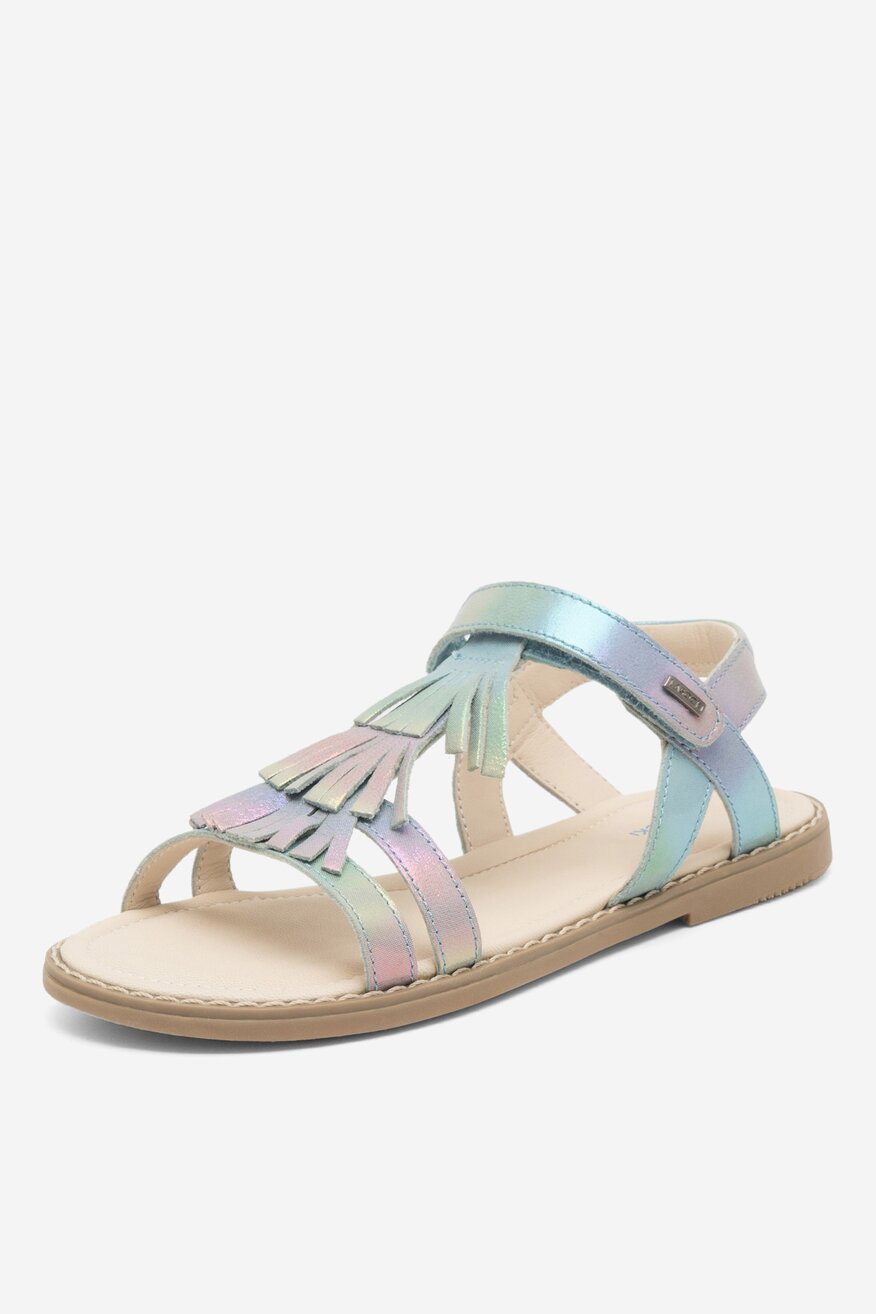 
                Lasocki Young - Sandały skórzane na rzepy - 5904862639390