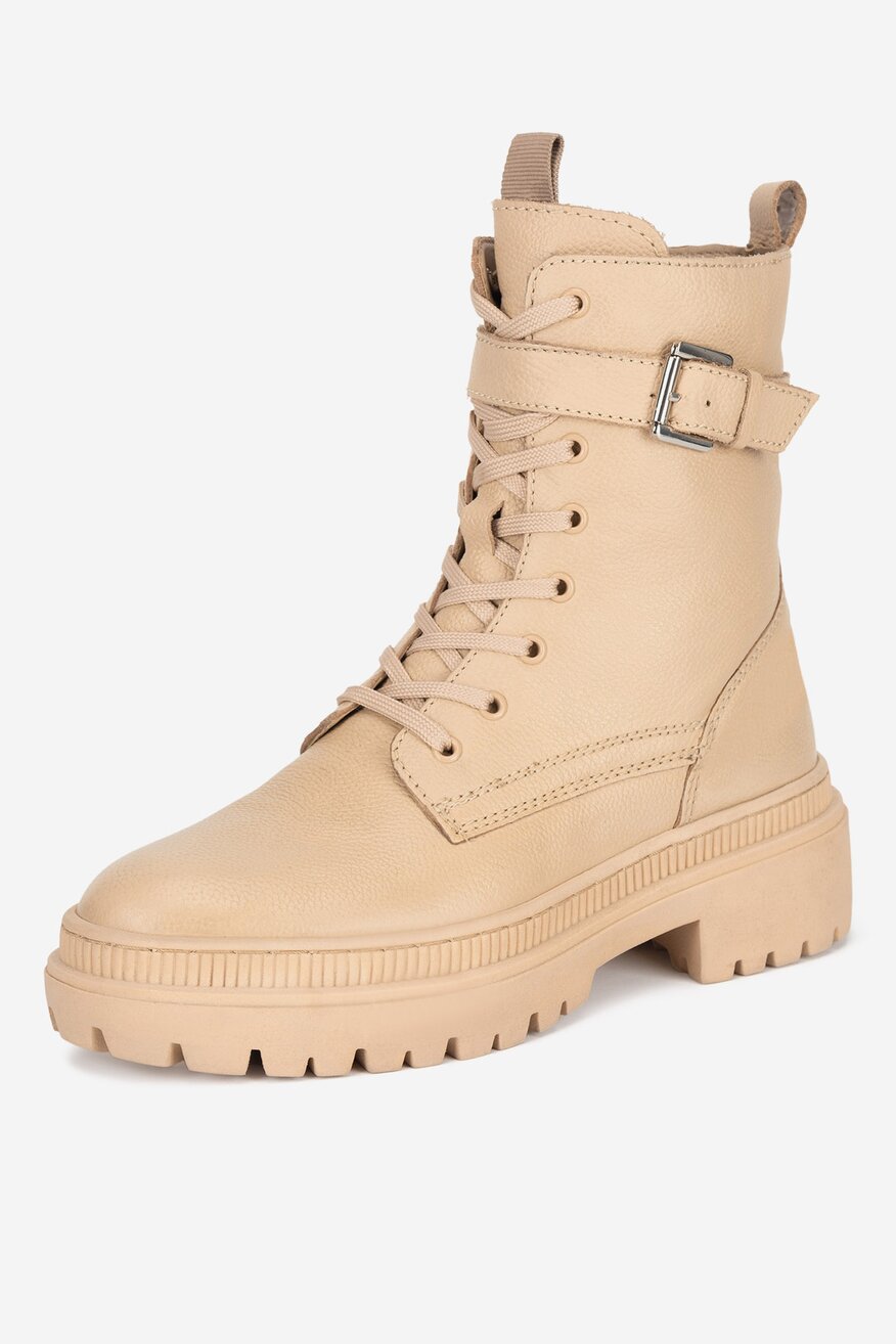 Lasocki - Trzewiki skórzane ocieplane - 5905588752042