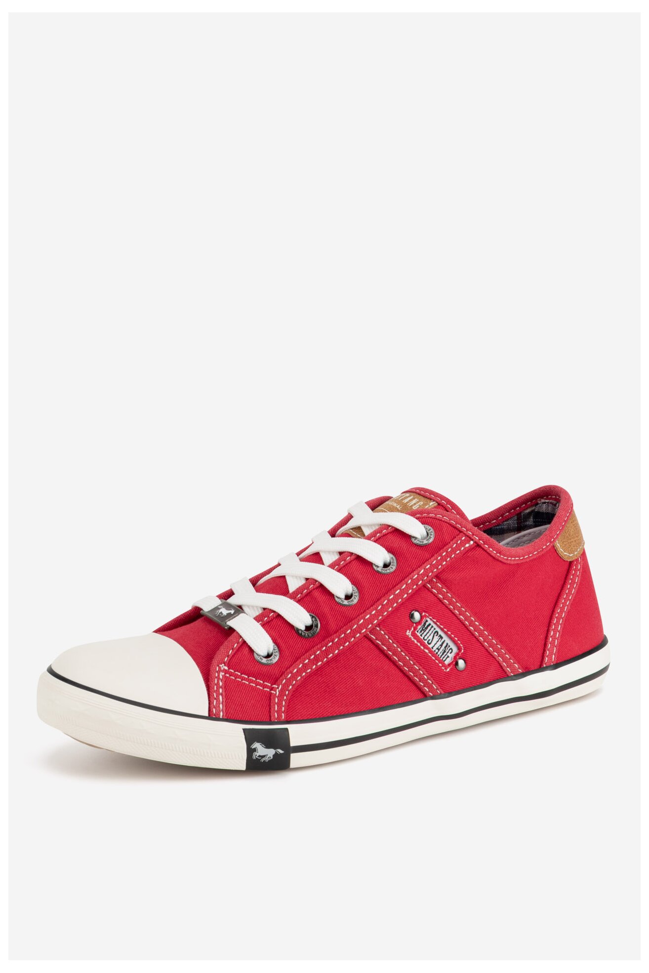 Plátěná obuv Mustang 1099-310 ČERVENÁ