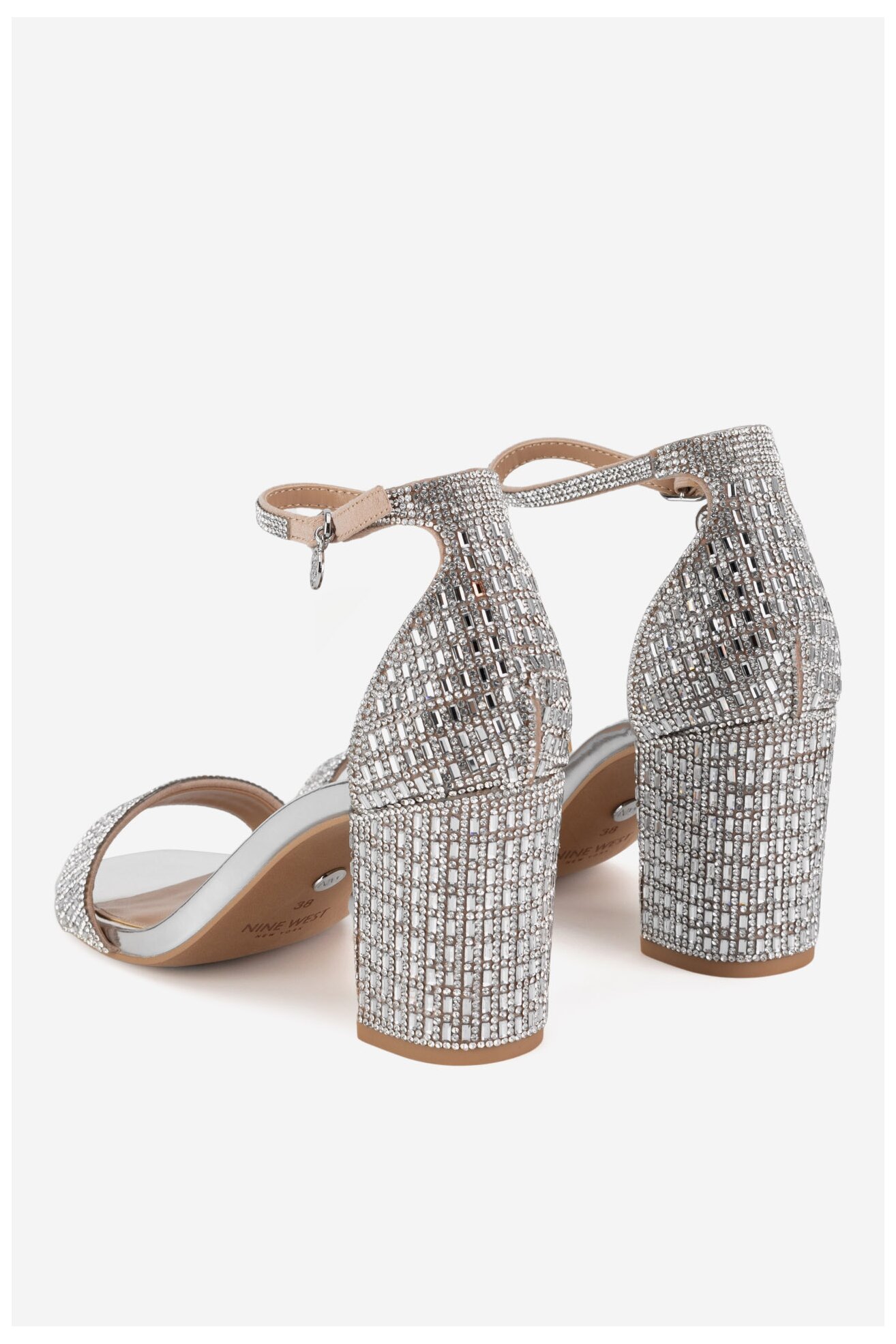 Sandały NINE WEST WFA3032-1 Srebrny