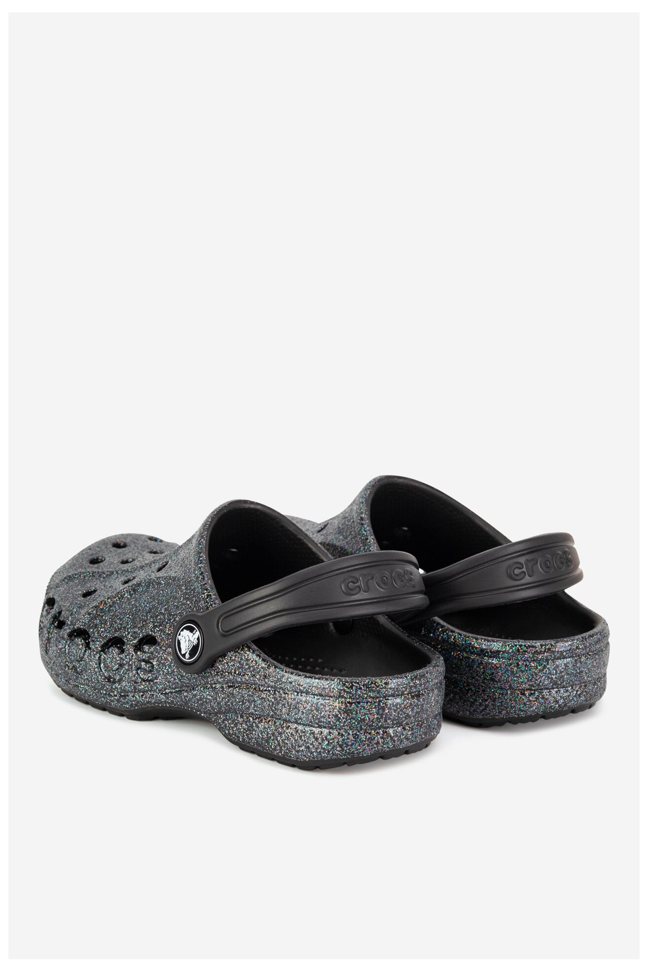 Klapki basenowe Crocs BAYA GLITTER CLOG 207015-0C4 Czarny