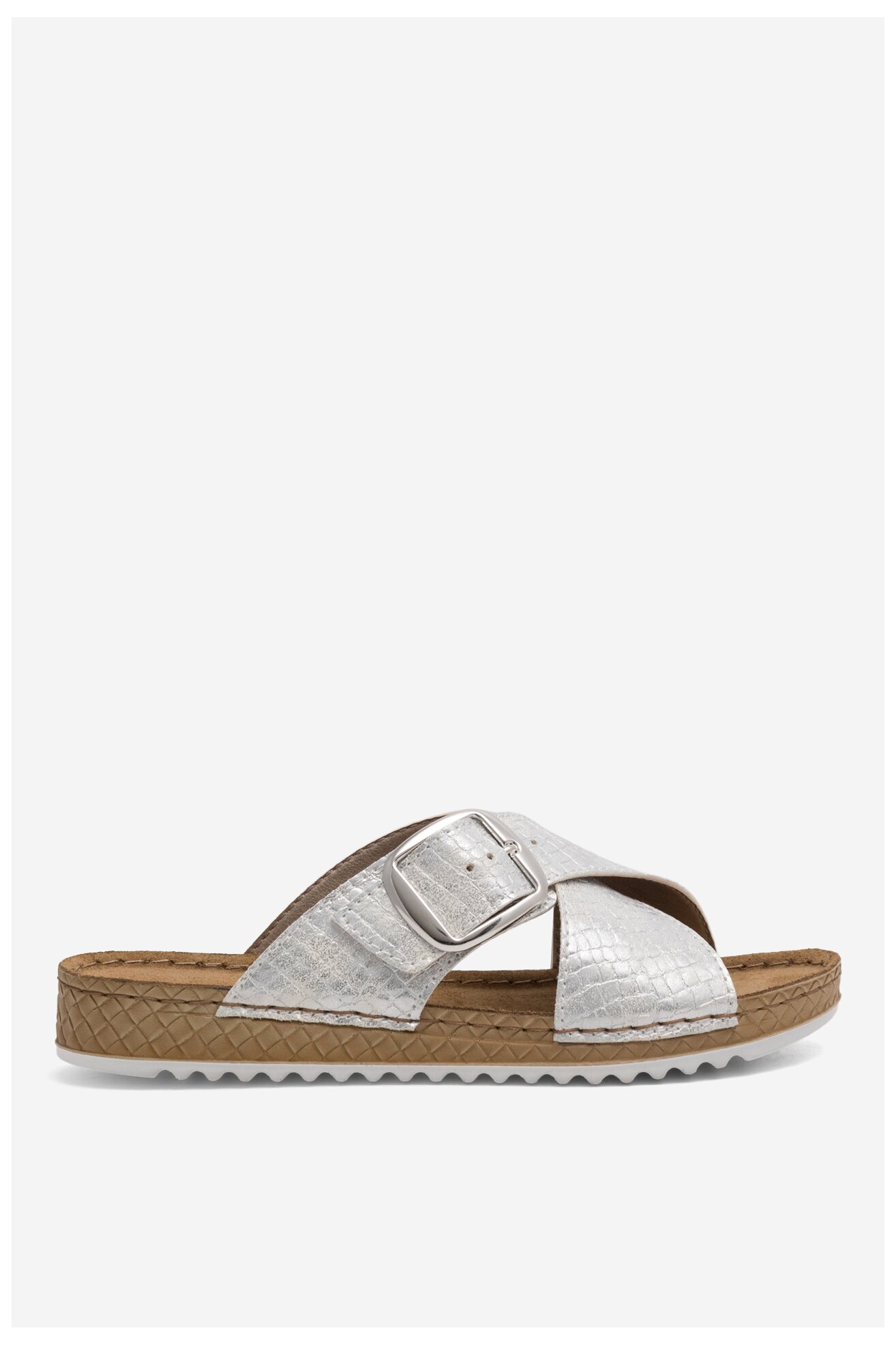 Klapki Inblu VO50B501 Srebrny