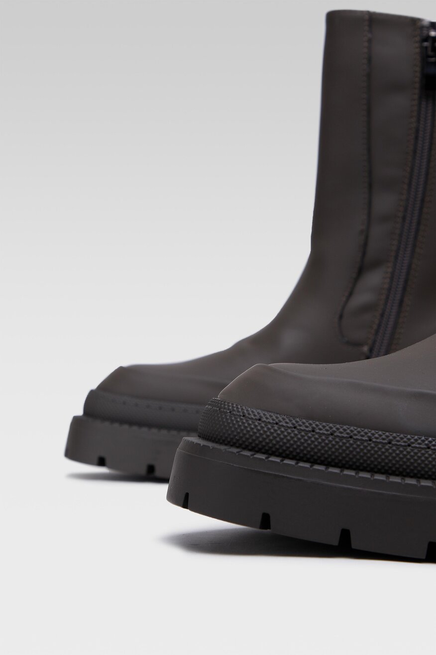 
                Jenny Fairy - Botki khaki z suwakiem - 5904248104528