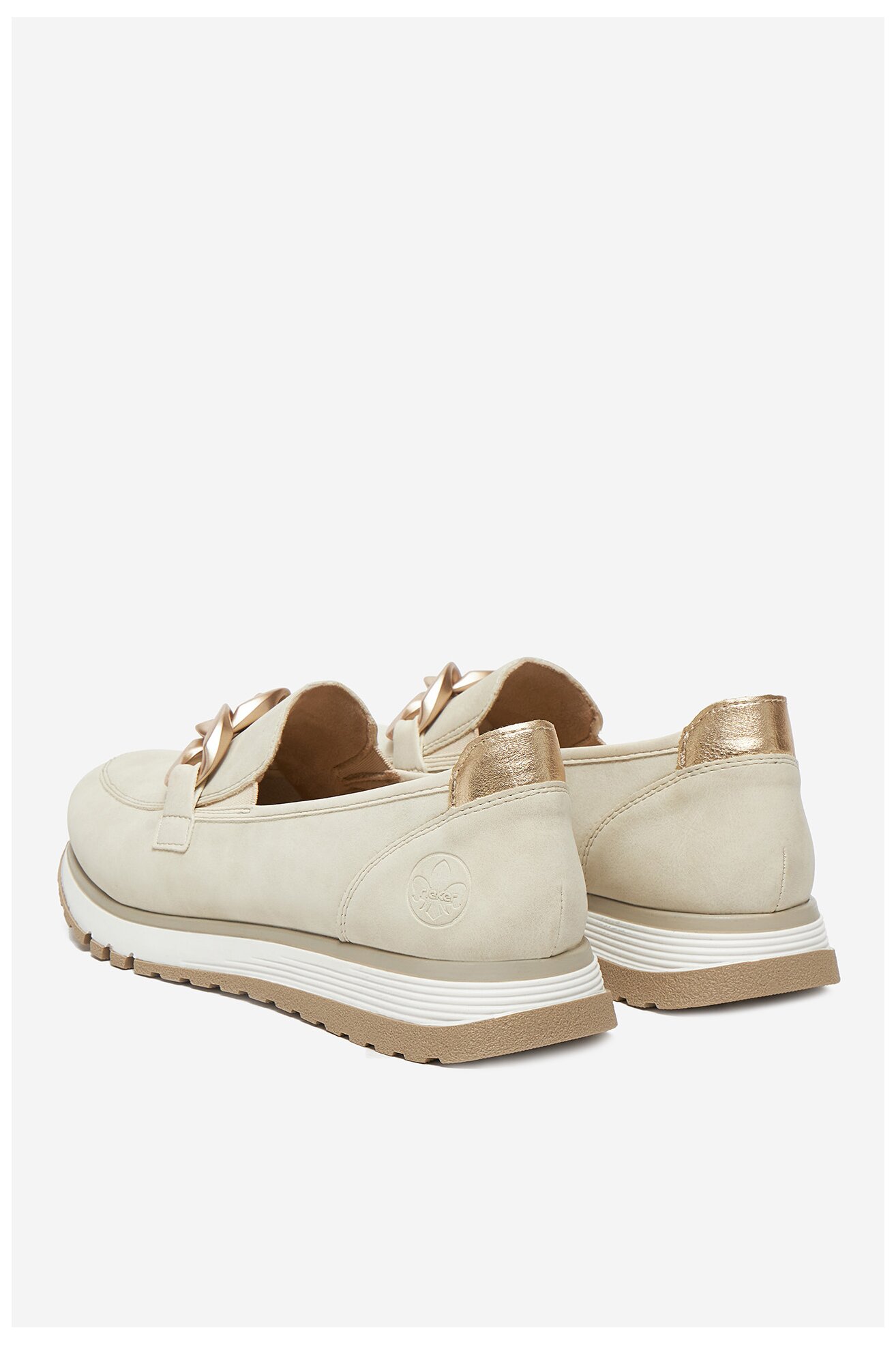 Mokasyn Rieker 49051-60 Kremowy