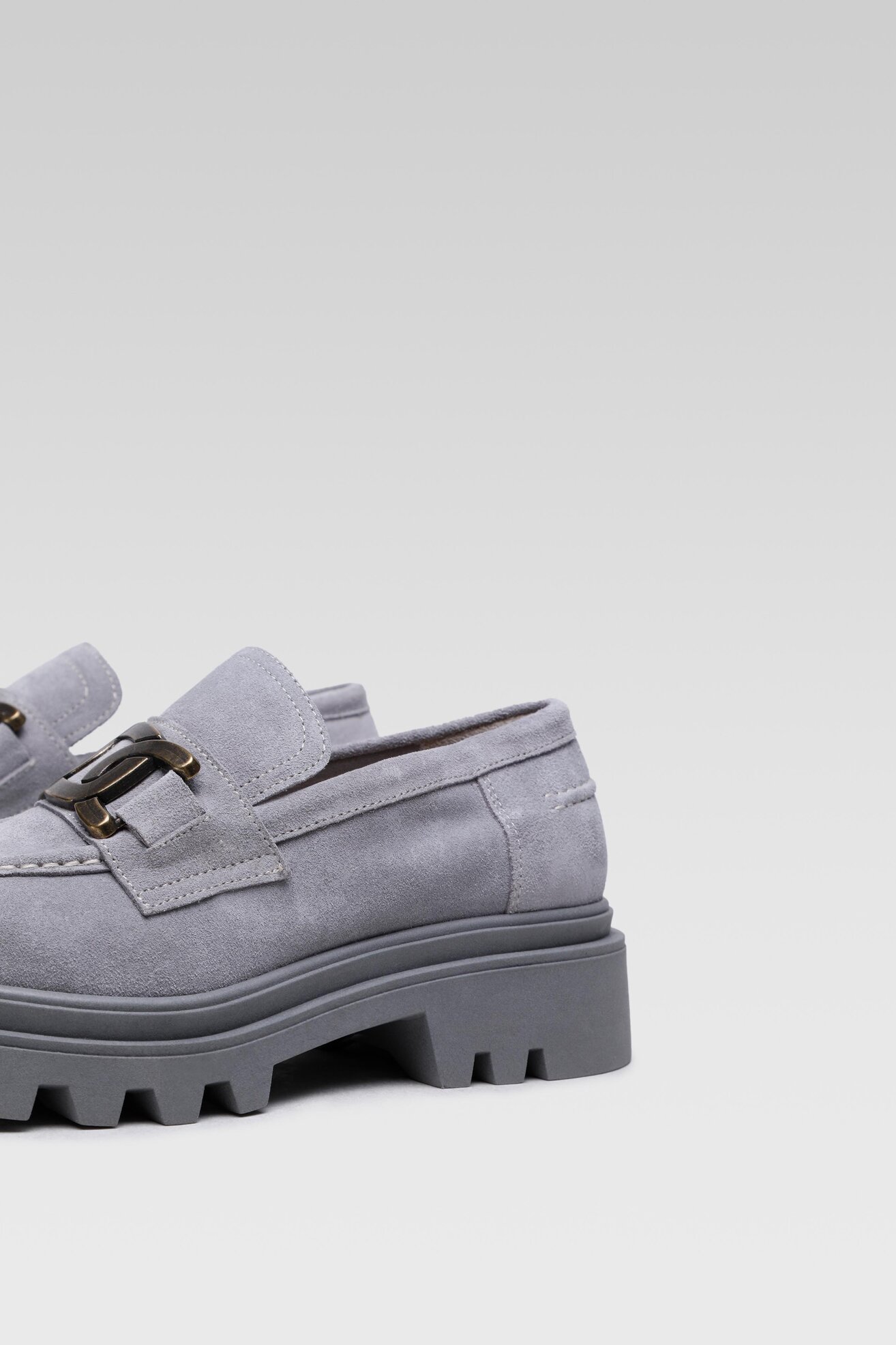 Mokasyn Badura 22SS63-G Szary jasny