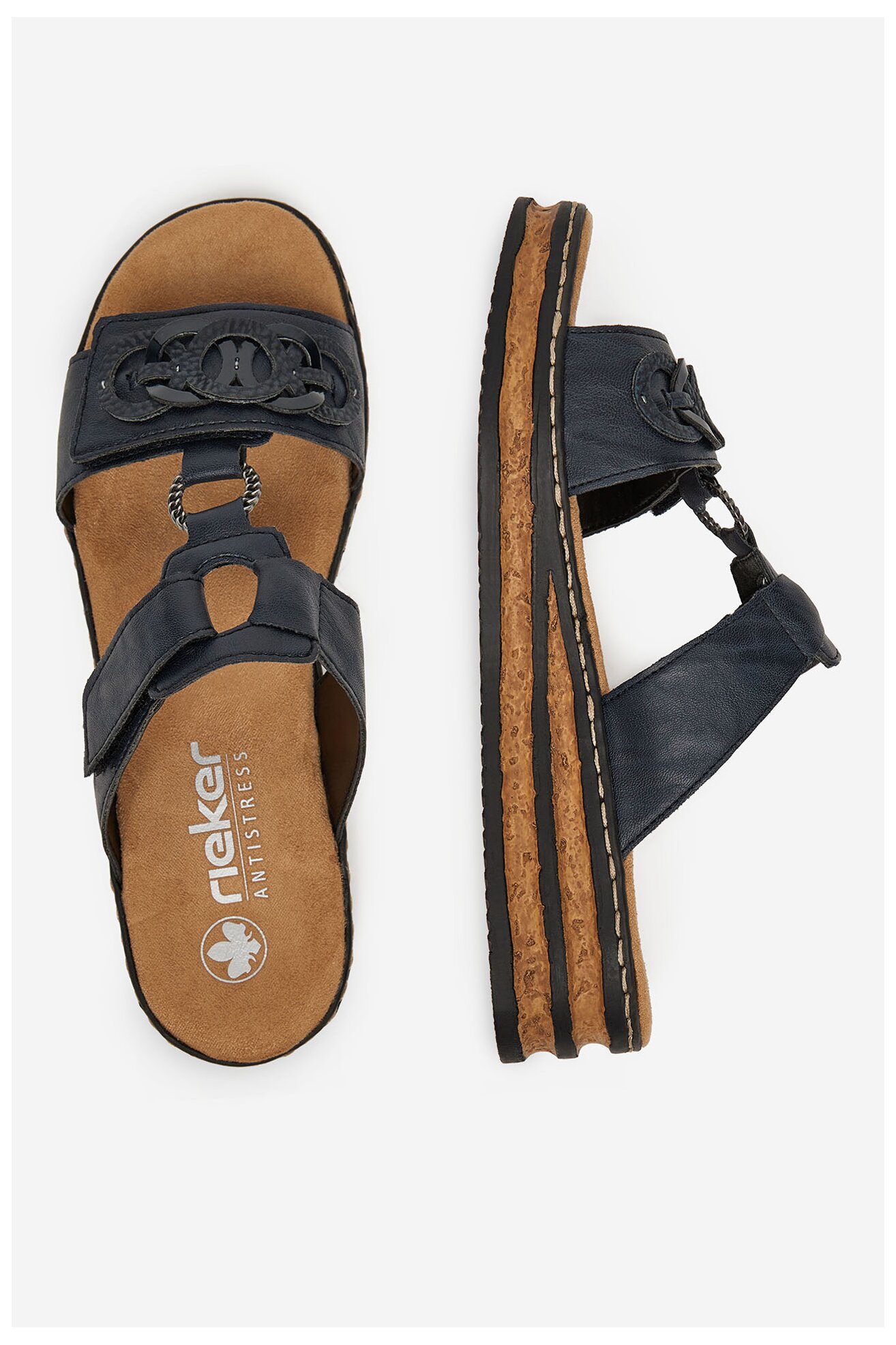 Șlapi Rieker 62936-14 ALBASTRU ÎNCHIS