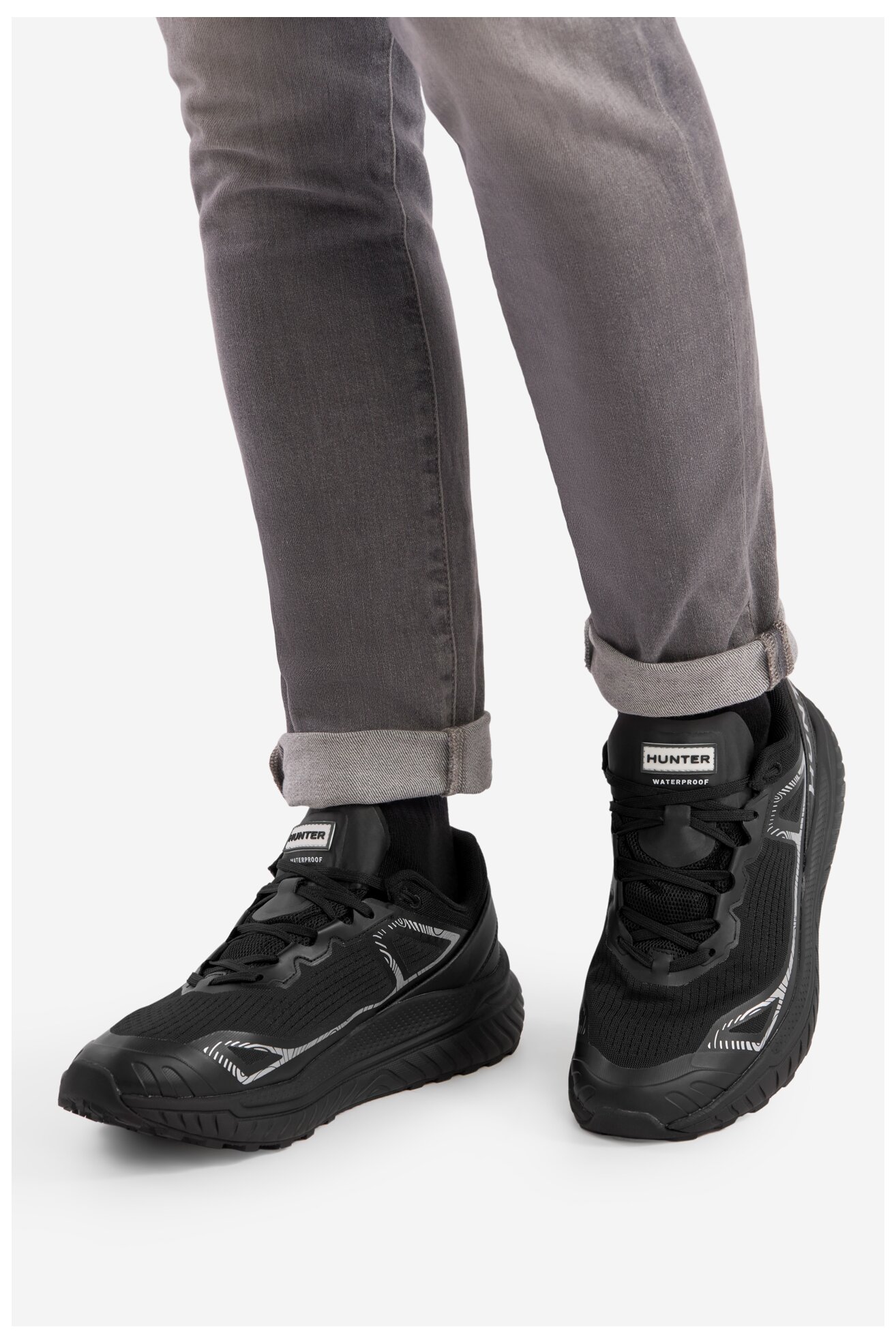 Túracipő HUNTER CANYON TRAIL WP FEKETE