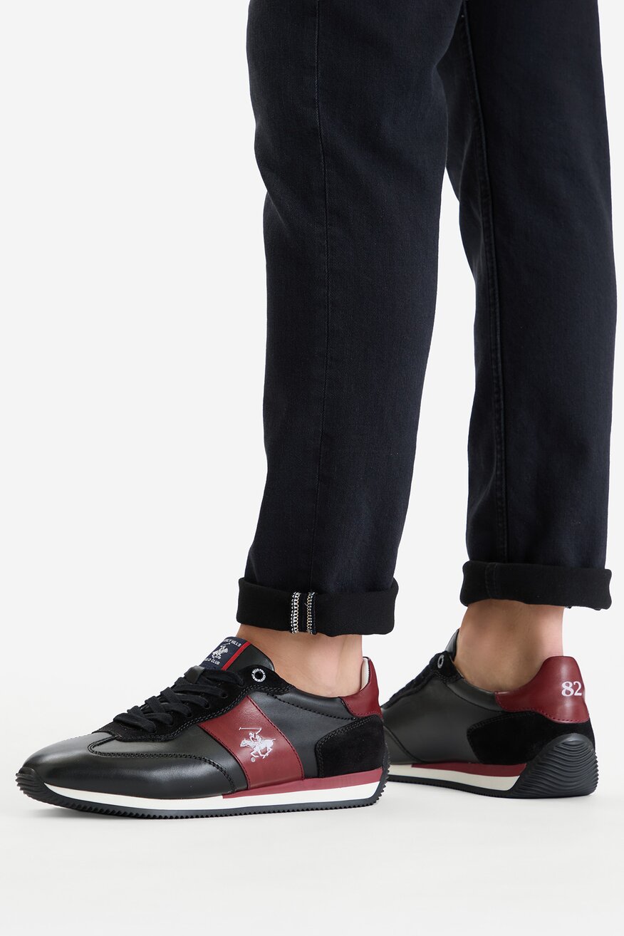 
                Beverly Hills Polo Club - Sneakersy skórzane - 5907964013952