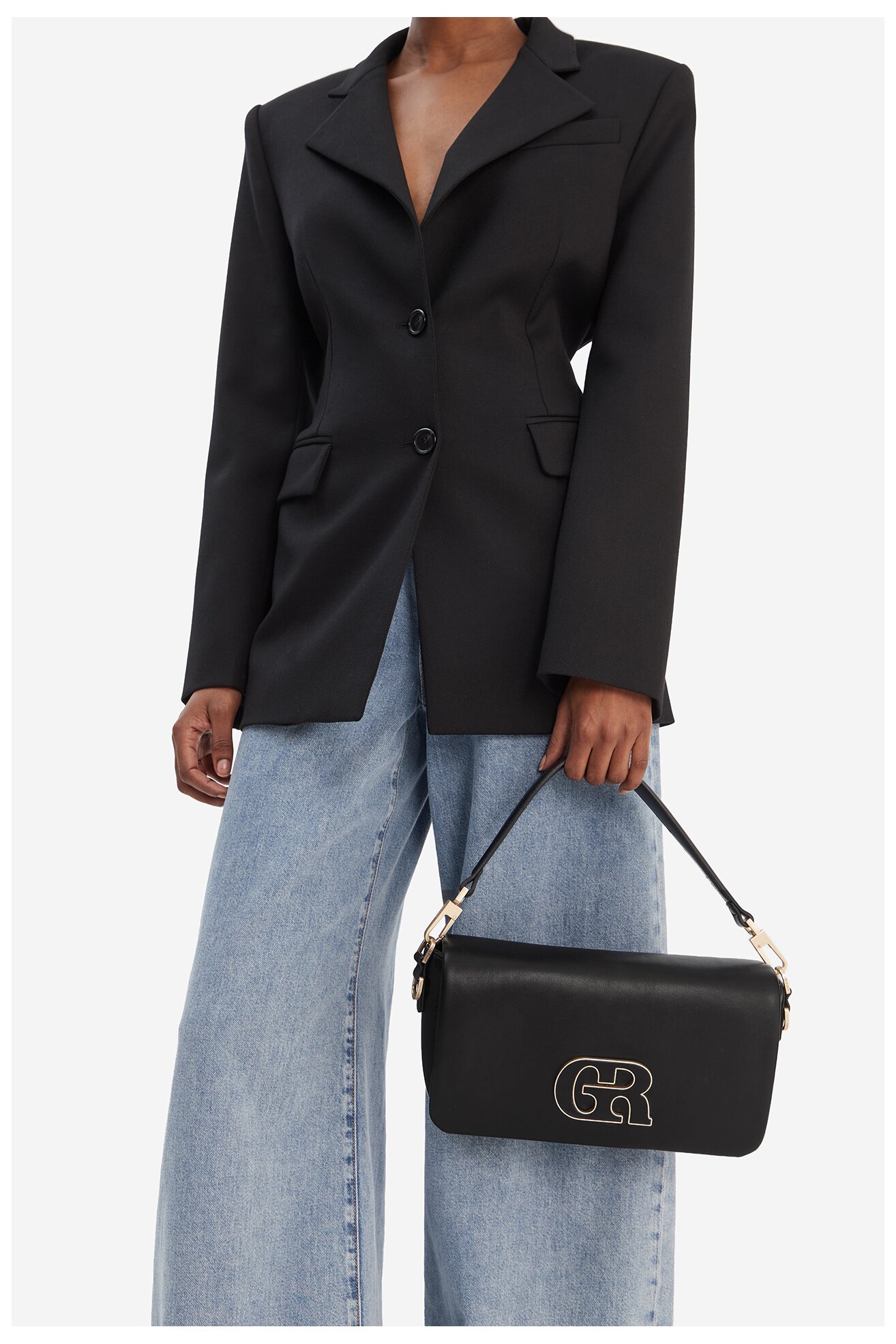 Сумка З Ремінцем Gino Rossi EO-LDA8553 ЧОРНИЙ