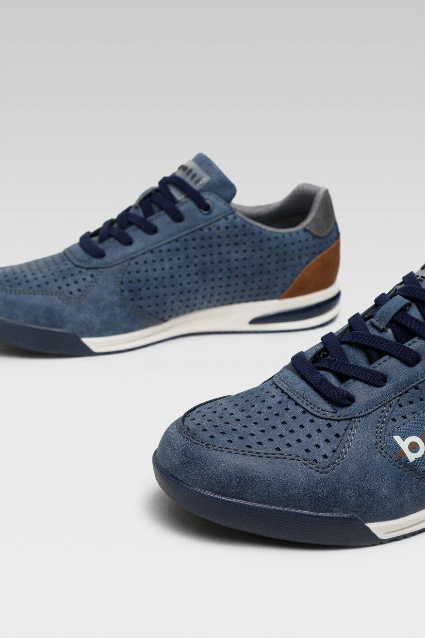 
                Bugatti - Półbuty granatowe sznurowane - 5904248431174