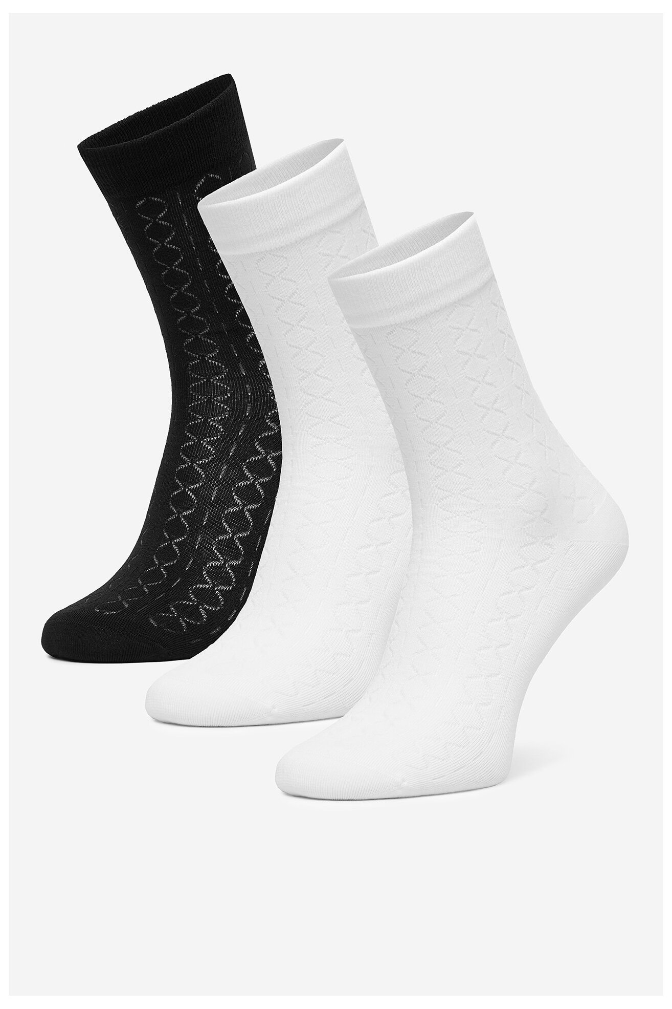 Чорапи NINE WEST CEO_BR_NW_25077_W_AW25 (3 PACK) БЯЛ