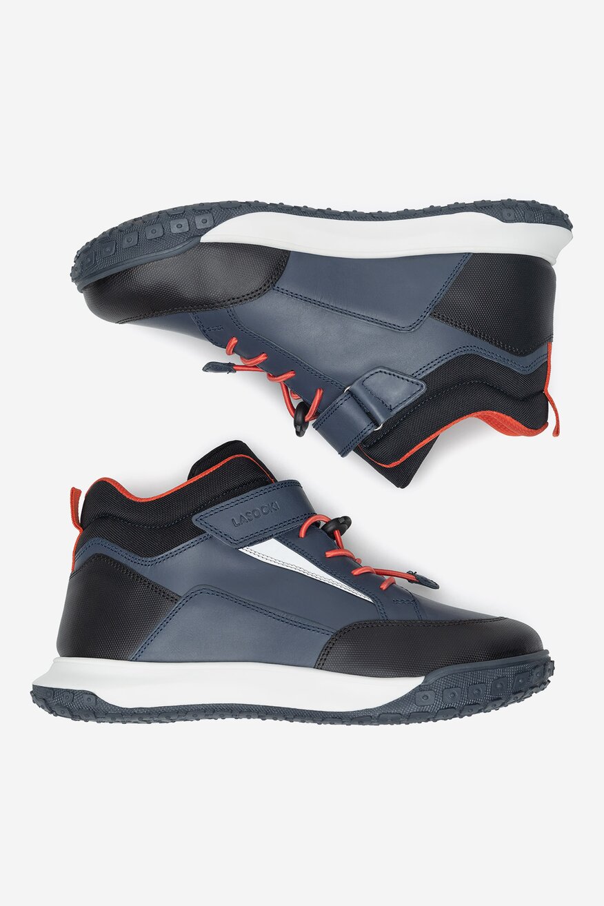 Šněrovací vyšší obuv Lasocki Young TMAVĚ MODRÁ - 5905588955351