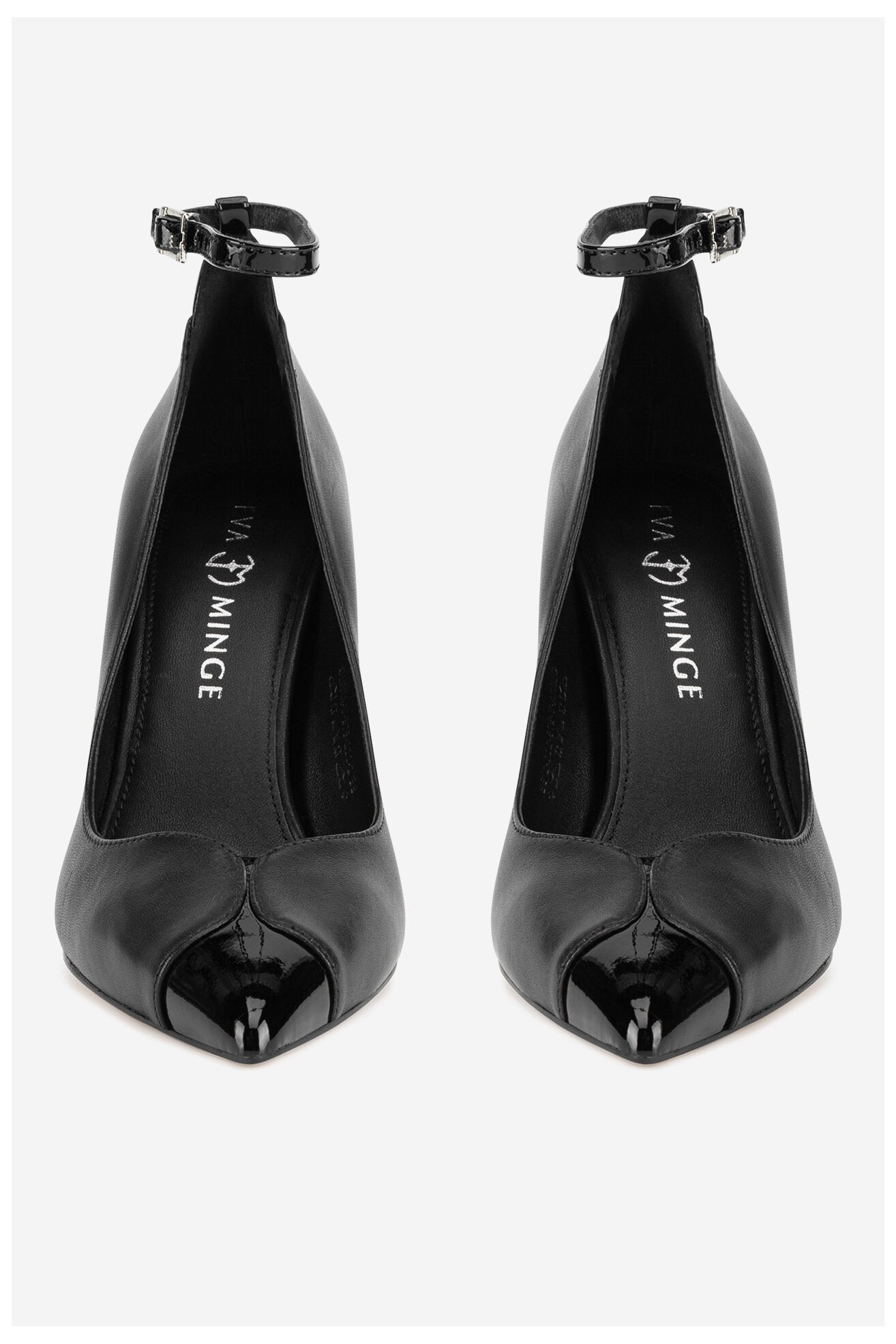 Pantofi cu toc EVA MINGE OLIVIA-V-375-121-1 NEGRU